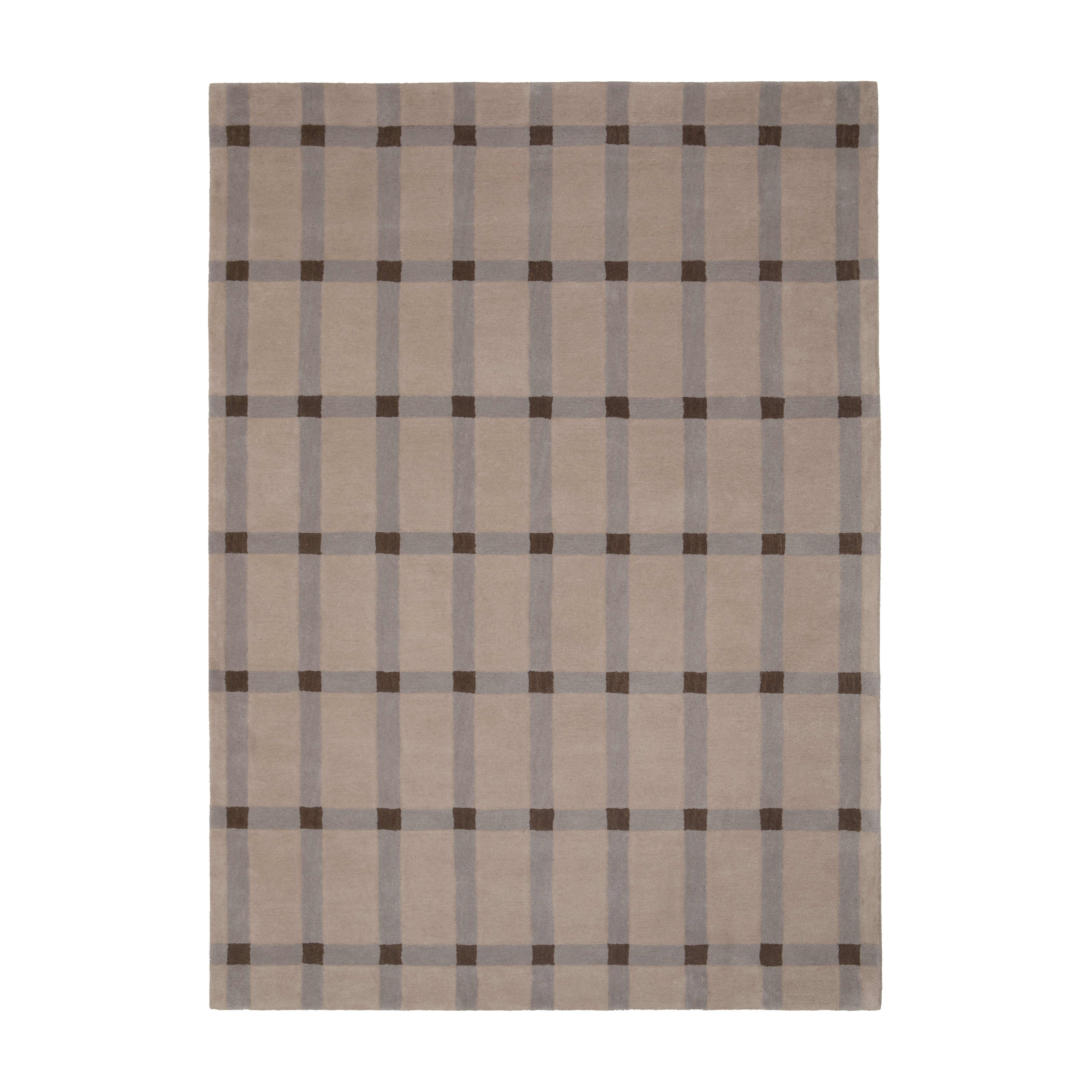 Teppich COTTAGE braun mit grau