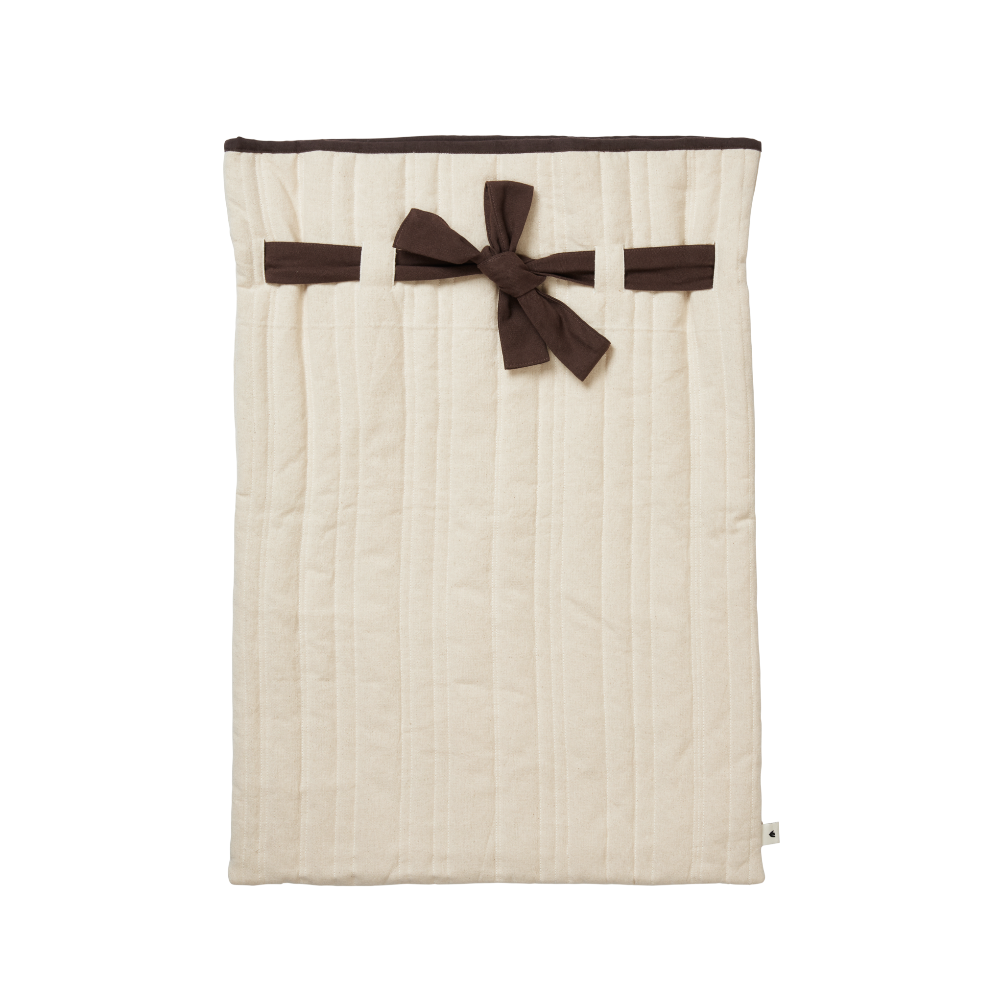 Worek na prezenty VARI QUILTED SACK beżowy z brązowym