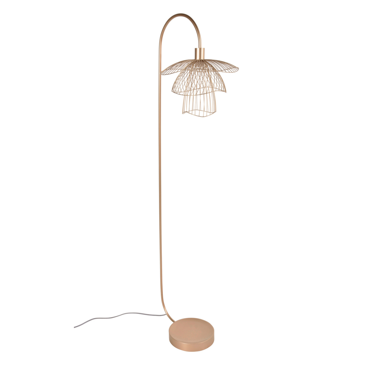Lampa podłogowa PAPILLON szampański złoty