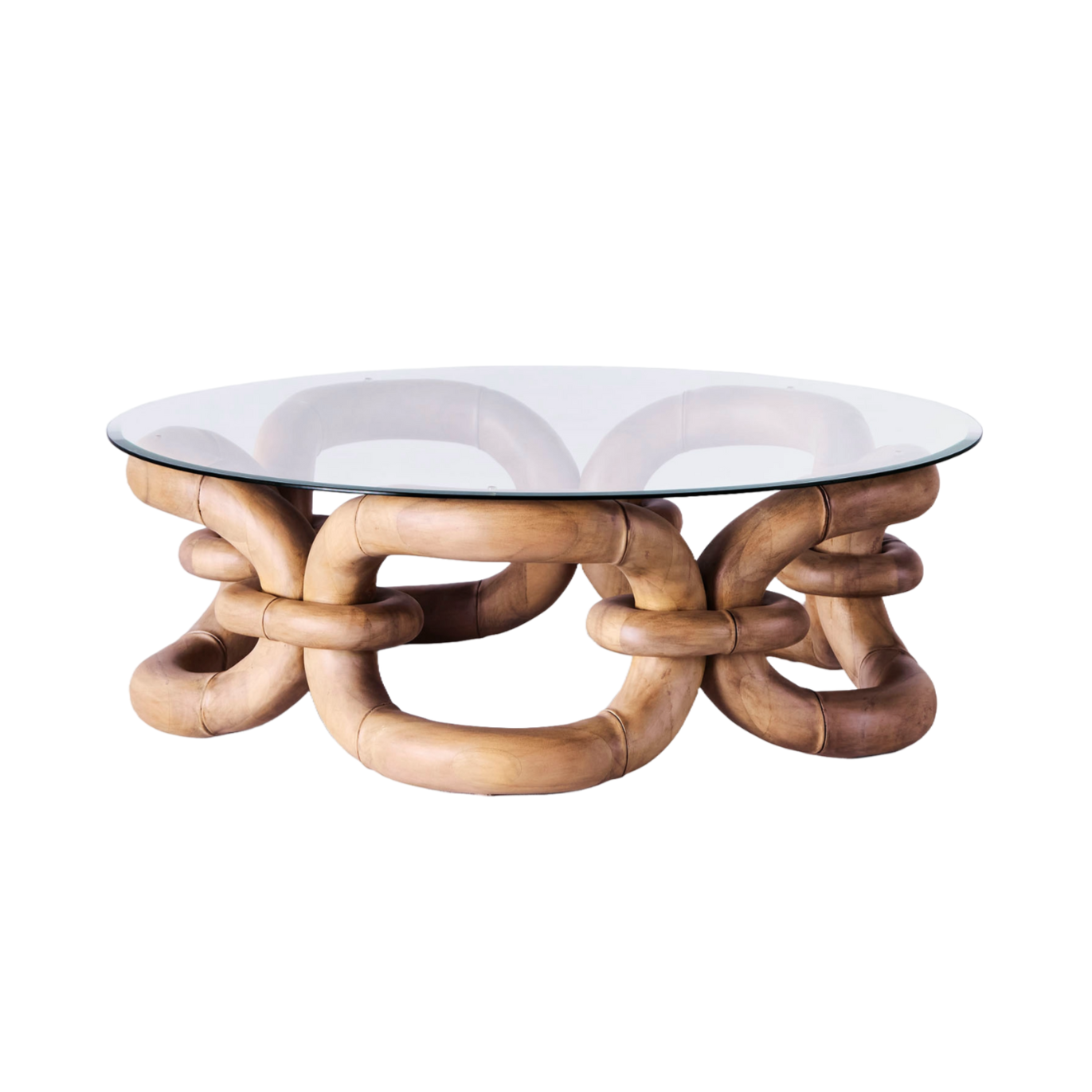 Stolik kawowy BAMBOO BRACELET drewno bukowe