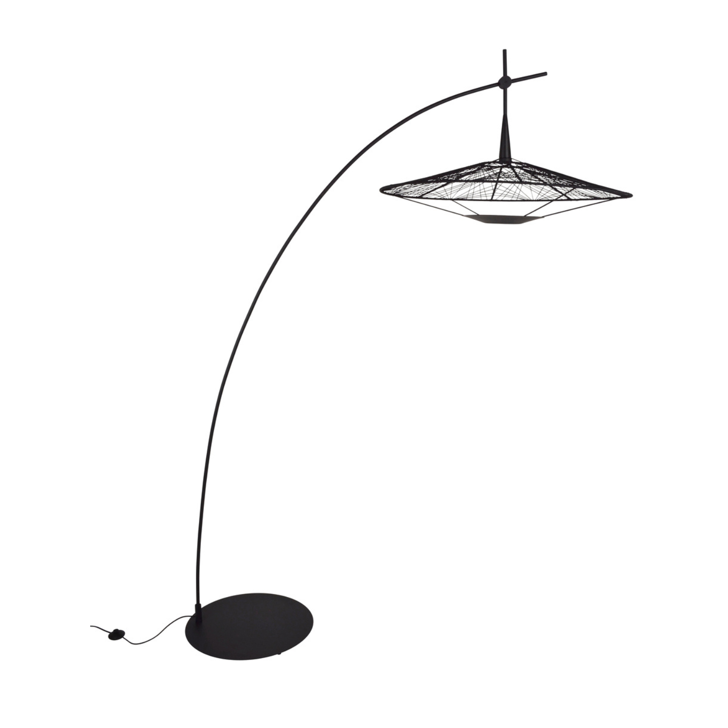 Lampa podłogowa łukowa CARPA czarny