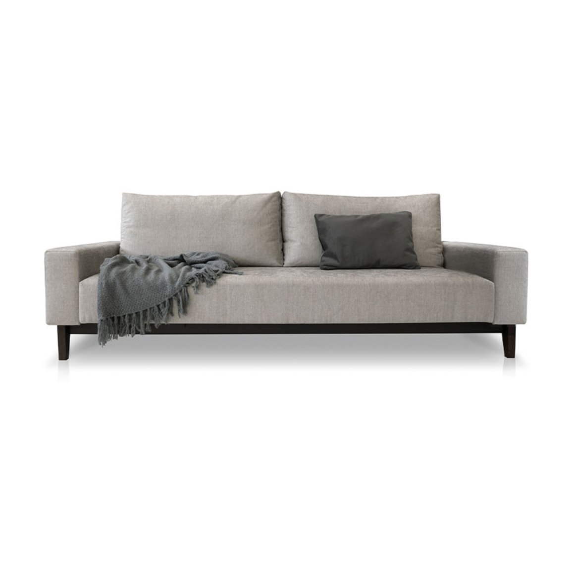 Sofa rozkładana DUNA z dębową podstawą