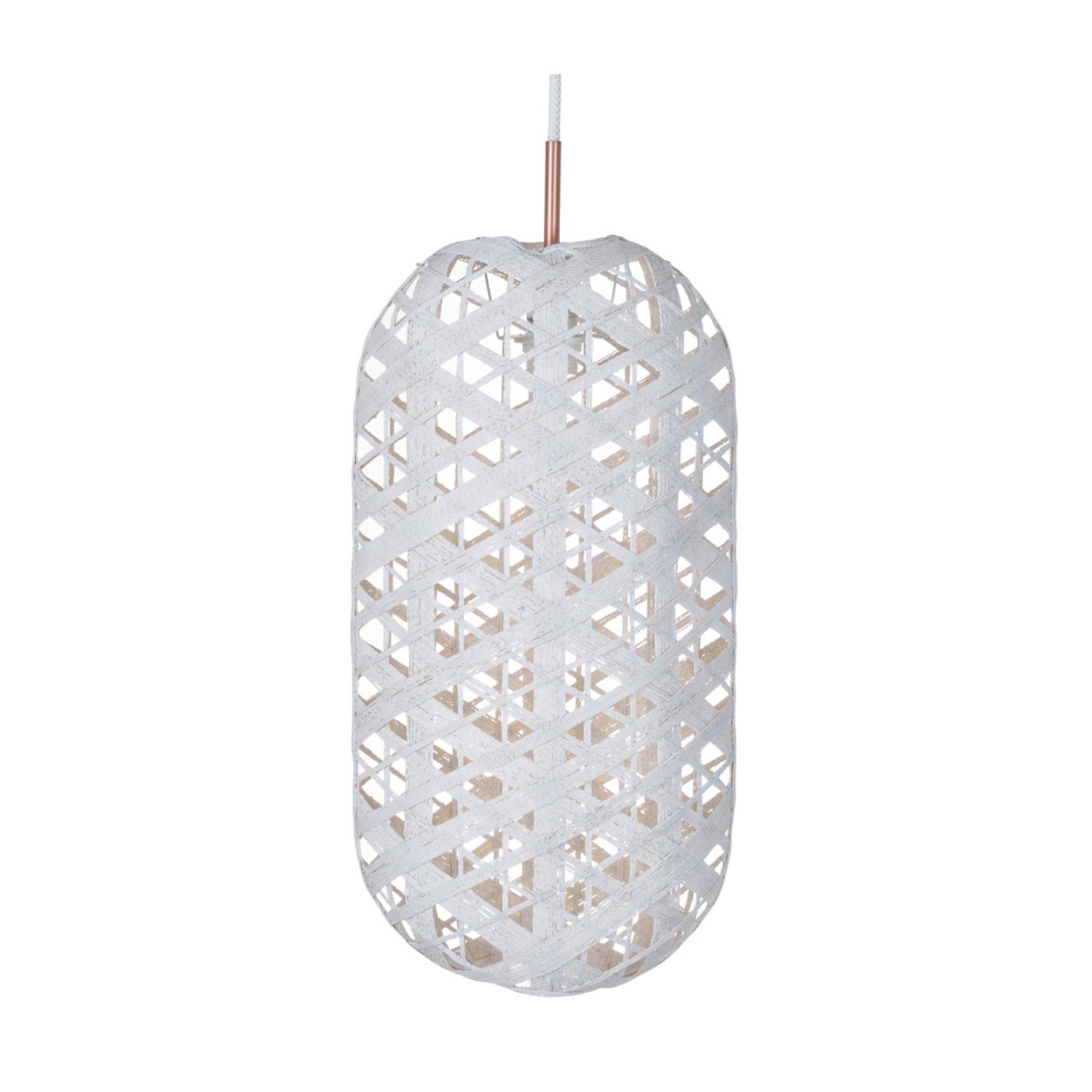 Weiße Kapsel Hanglampe