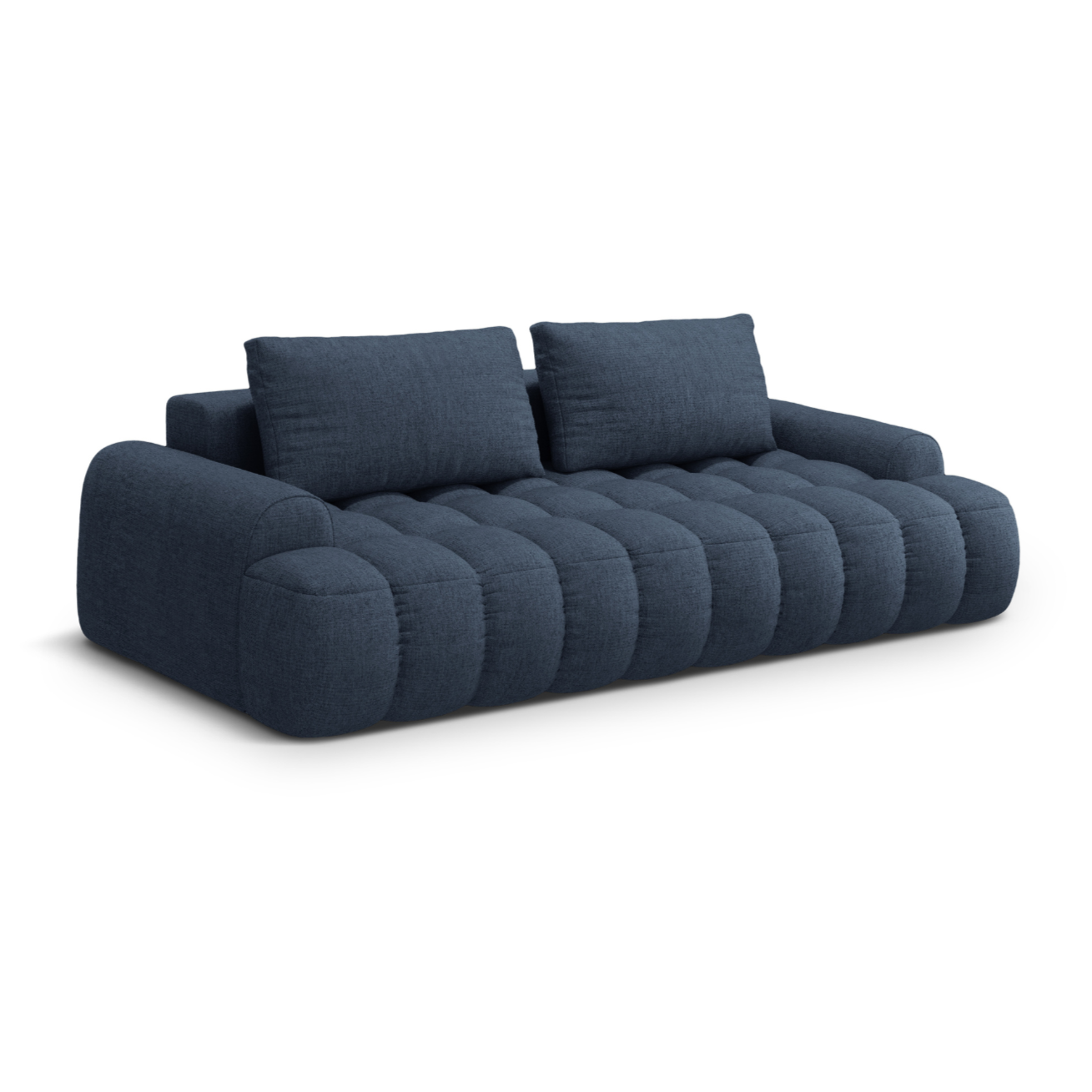 Sofa z funkcją spania 4-osobowa LINZ niebieski