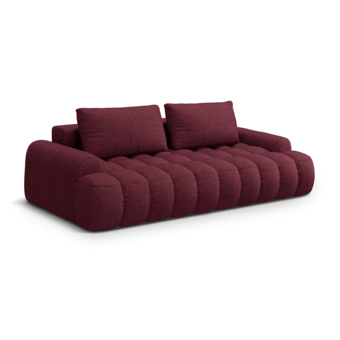 Sofa z funkcją spania 4-osobowa LINZ bordowy