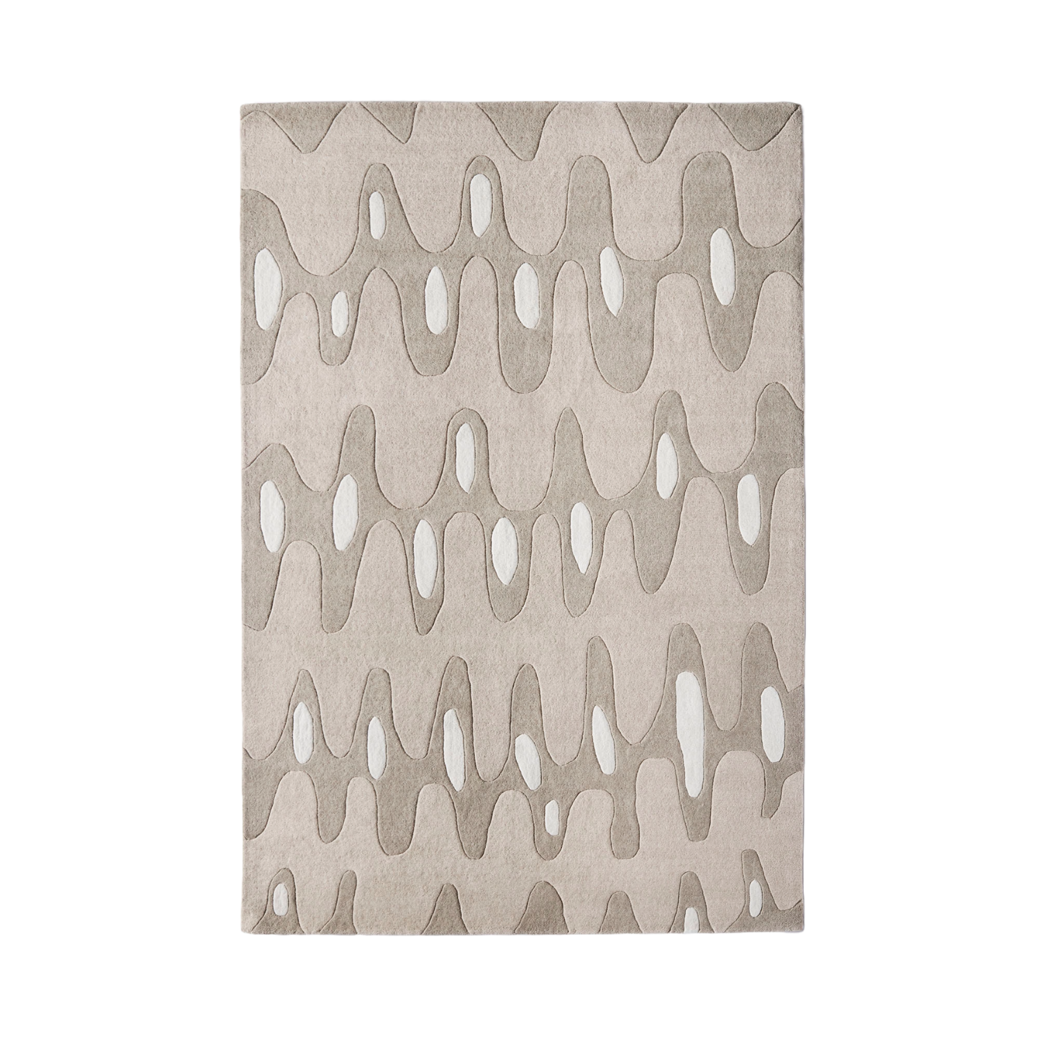Wavy Beige Carpet