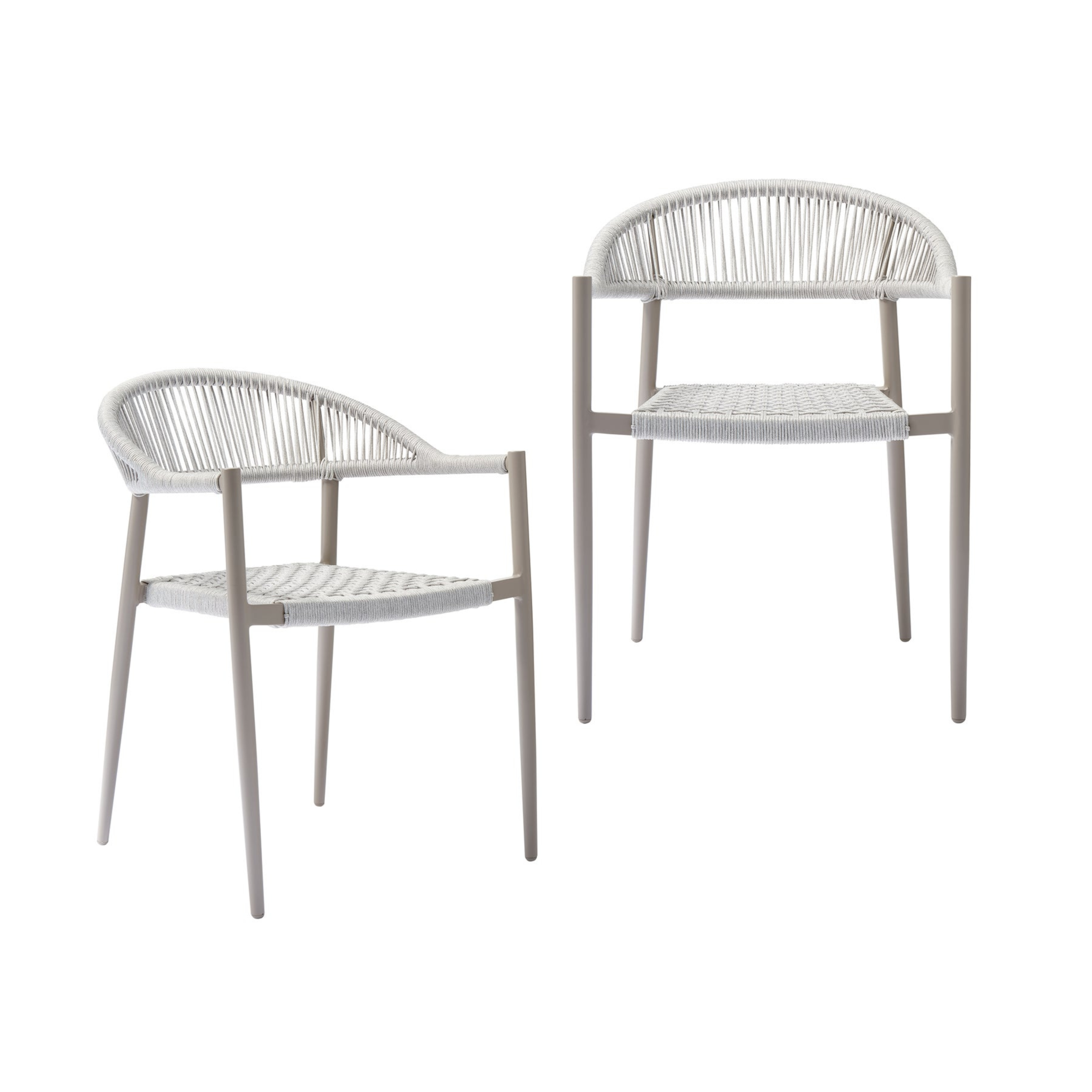 YELLOW light gray garden chair set