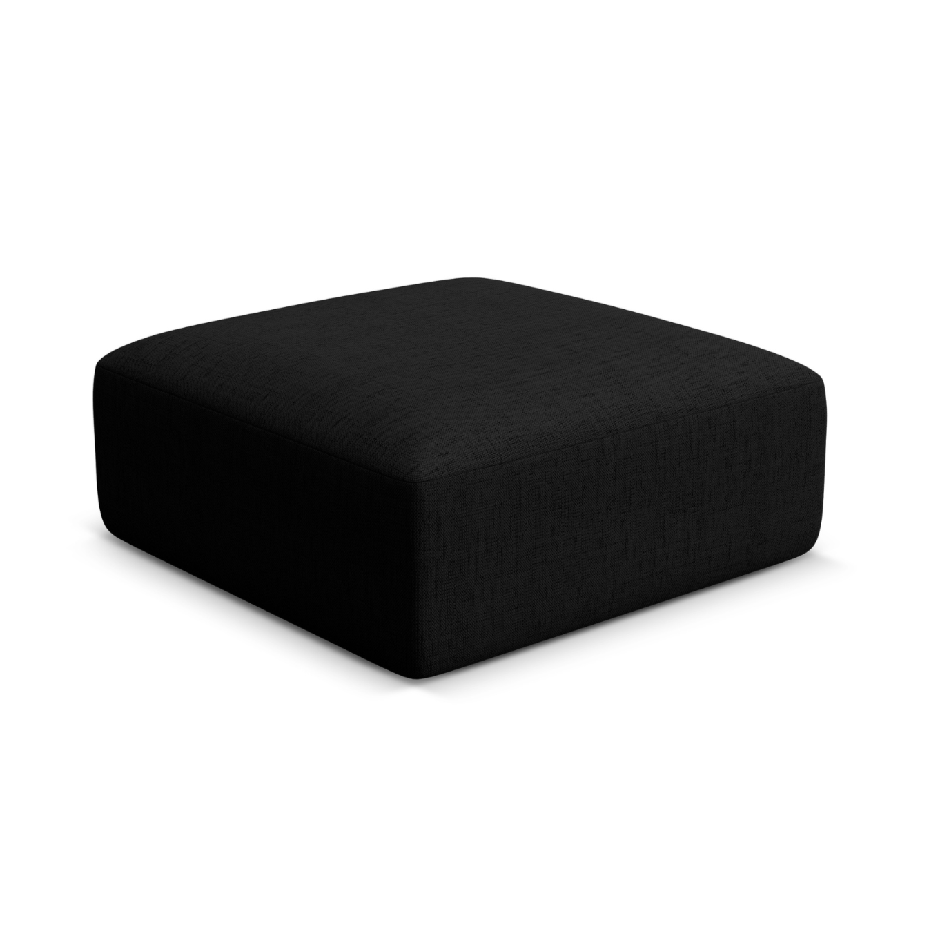 Puf CAMPI schwarzer Chenille