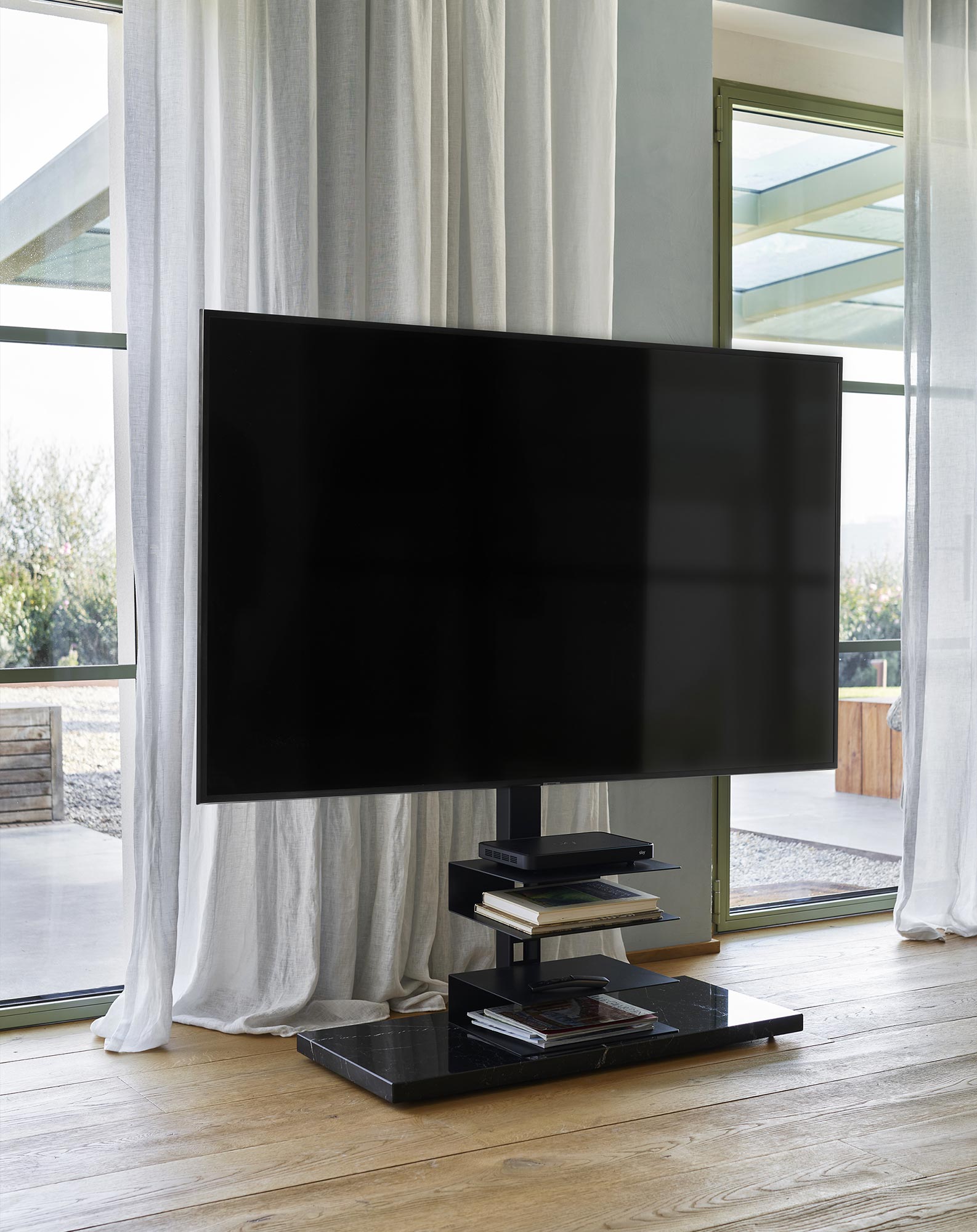 Stojak pod telewizor PTOLOMEO TV SMART czarny