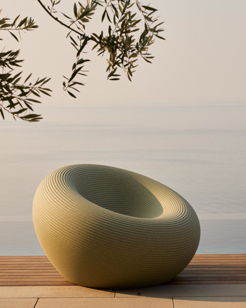 NAMI light green outdoor armchair