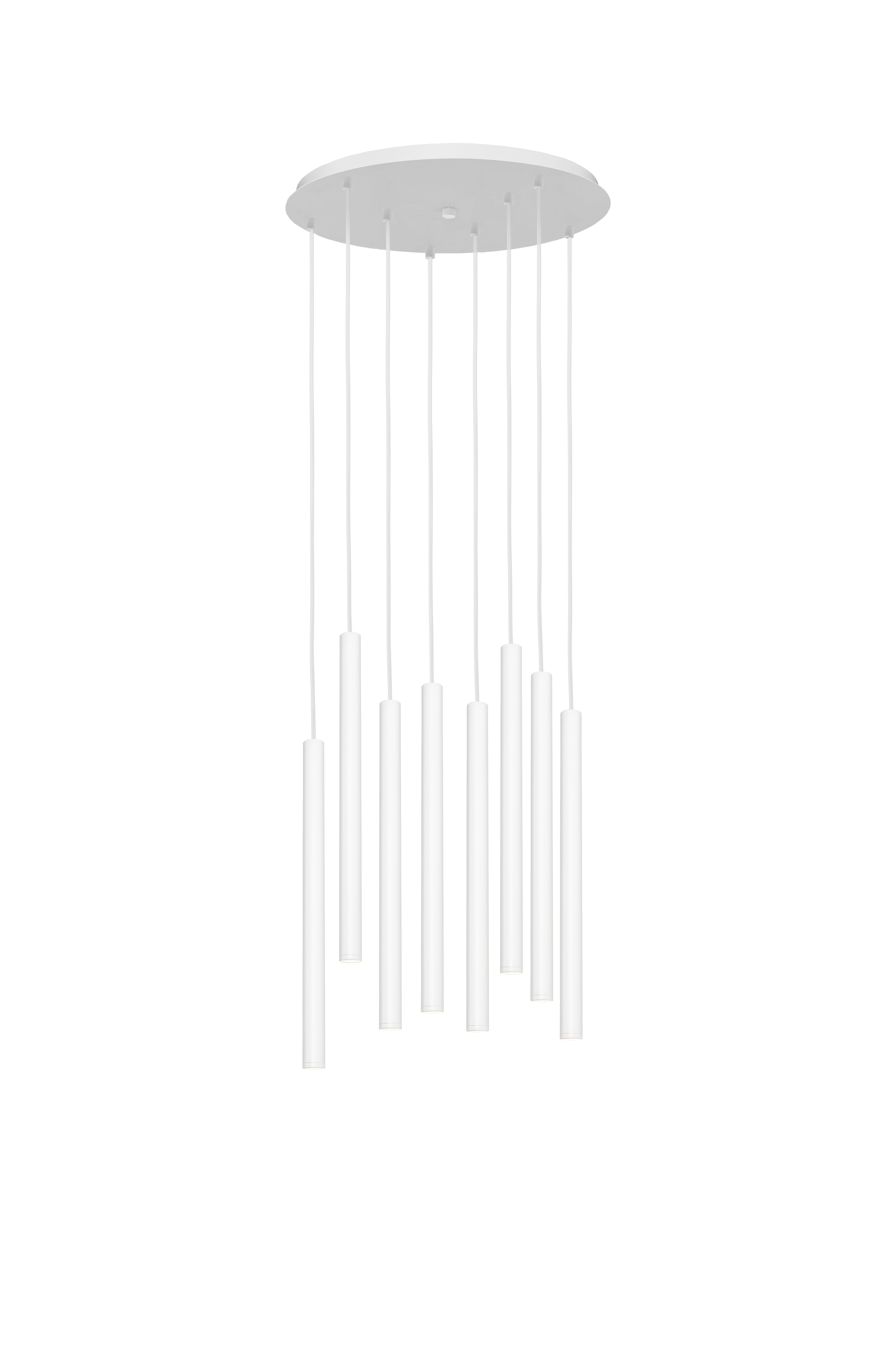 Lampa wisząca ROLL 8 biały