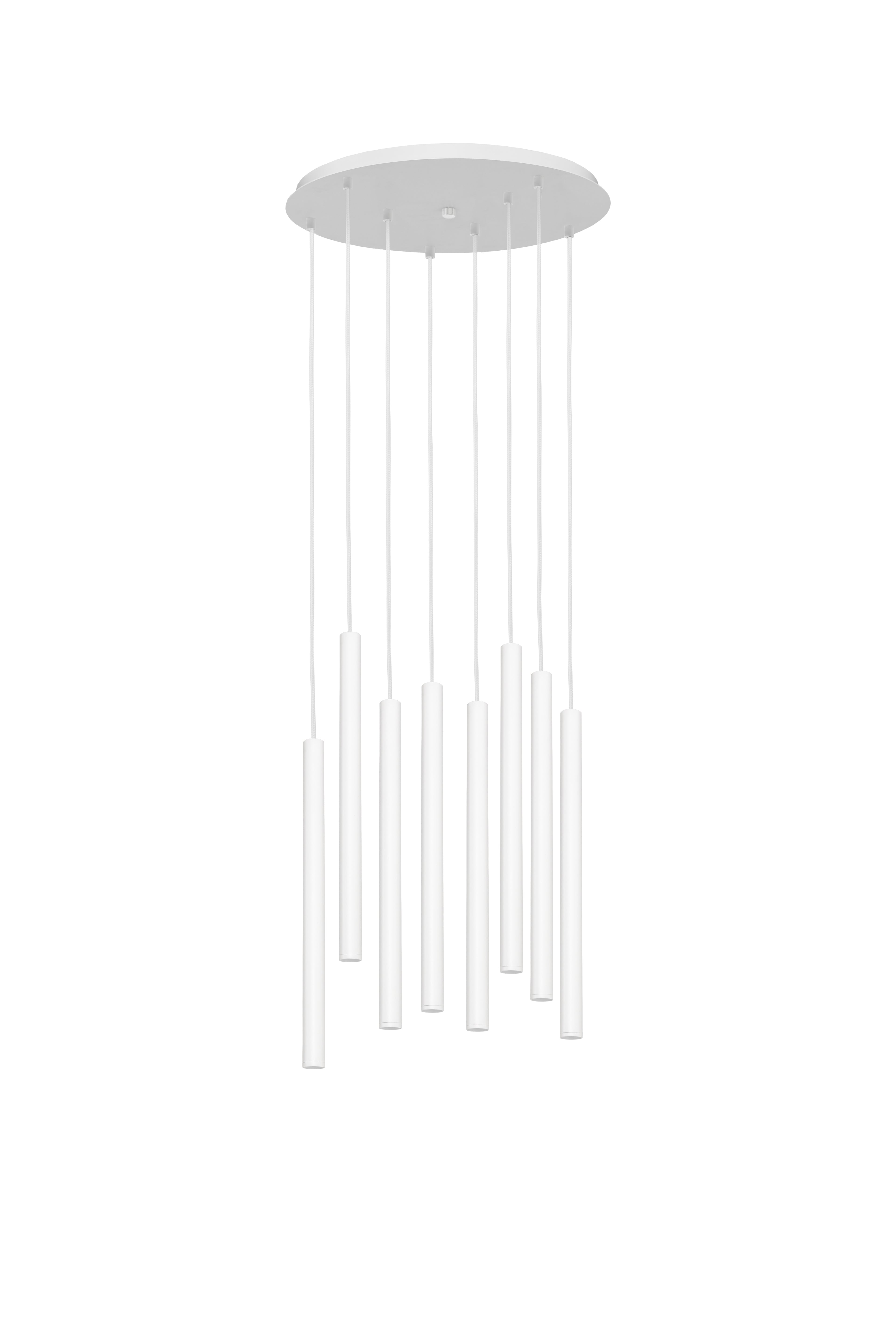 Lampa wisząca ROLL 8 biały