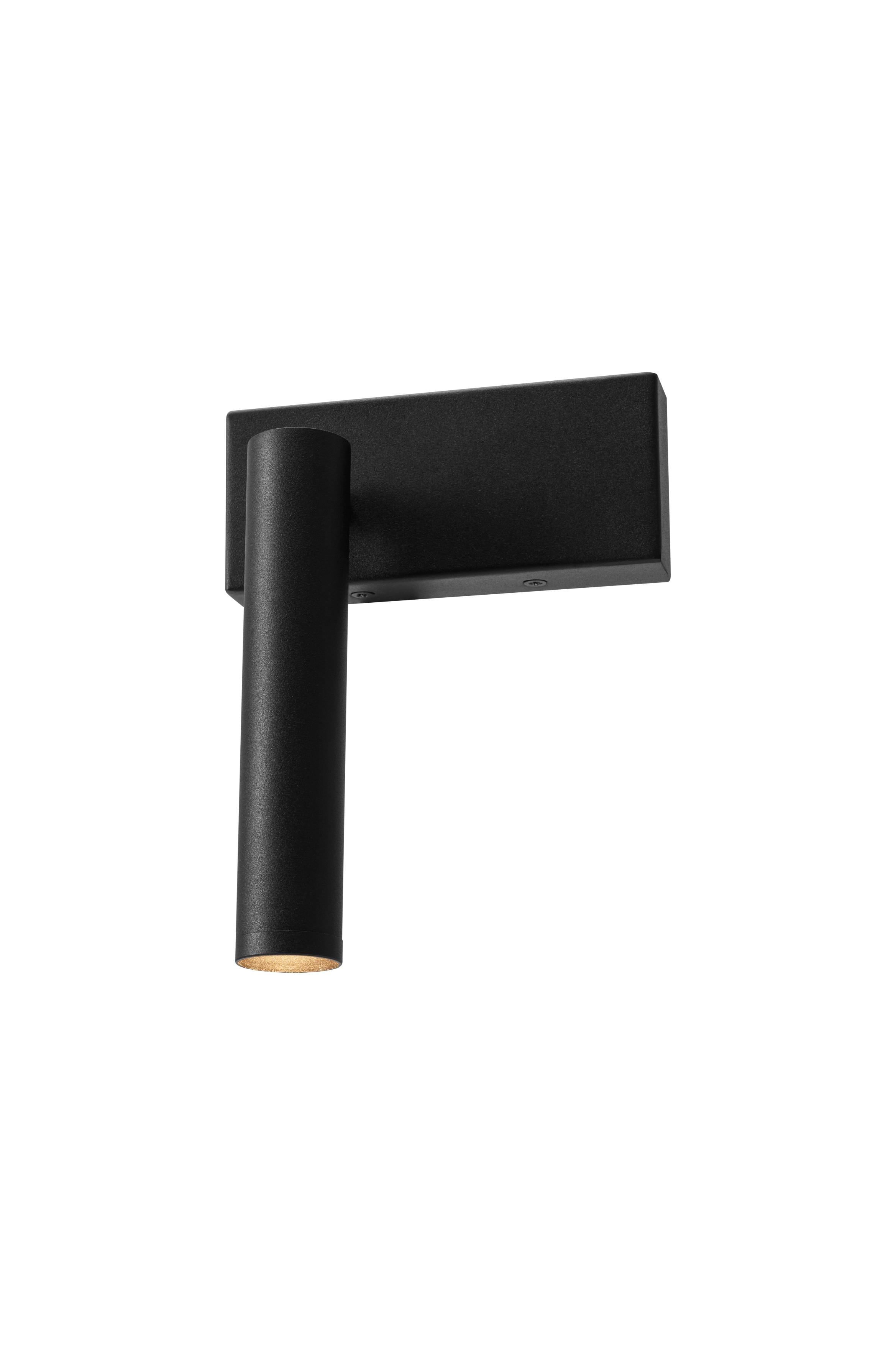 Verstellbare Wandleuchte ROLL schwarz