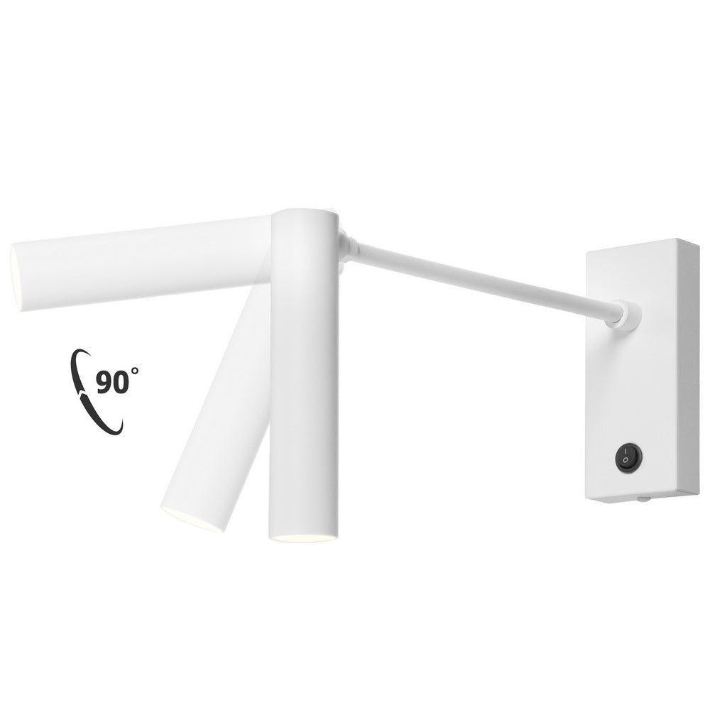 Wandleuchte mit Arm ROLL weiß