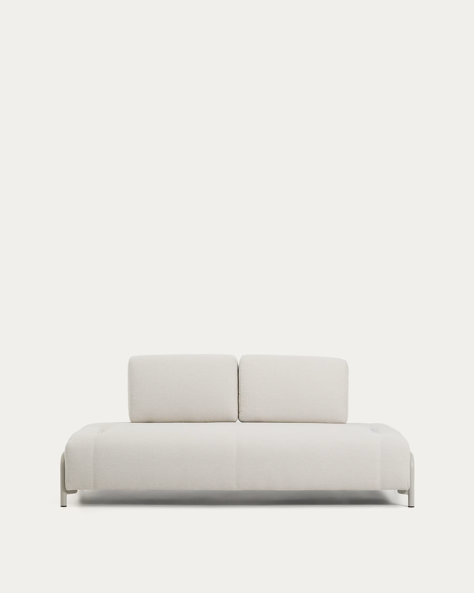Sofa modułowa 2-osobowa COMPO beżowy z beżową podstawą