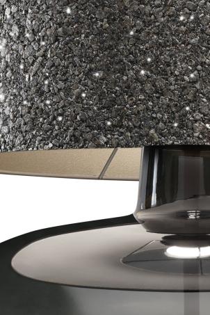 Tischlampe SAWA STONE schwarzes Glas