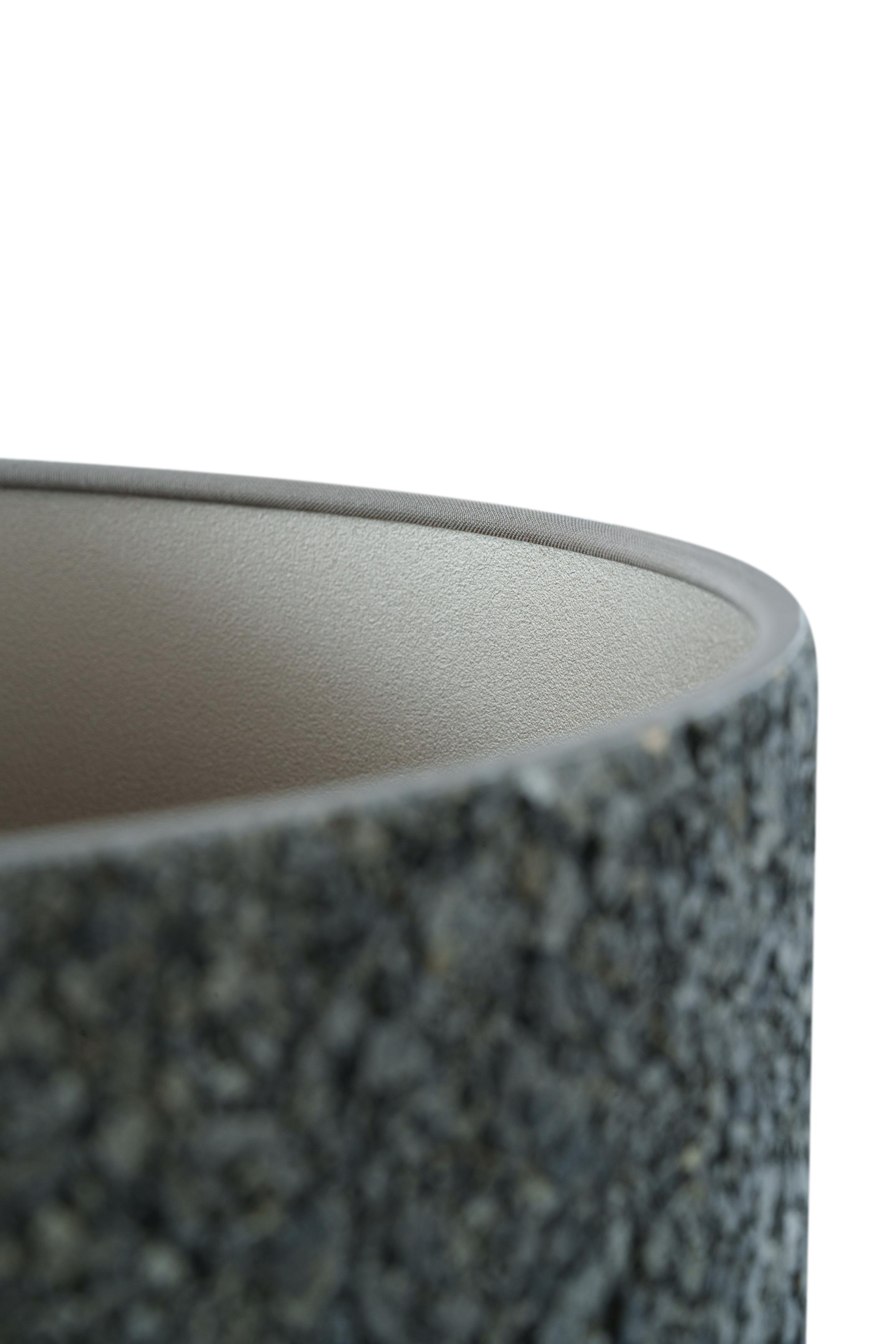 Tischlampe SAWA STONE schwarzes Glas