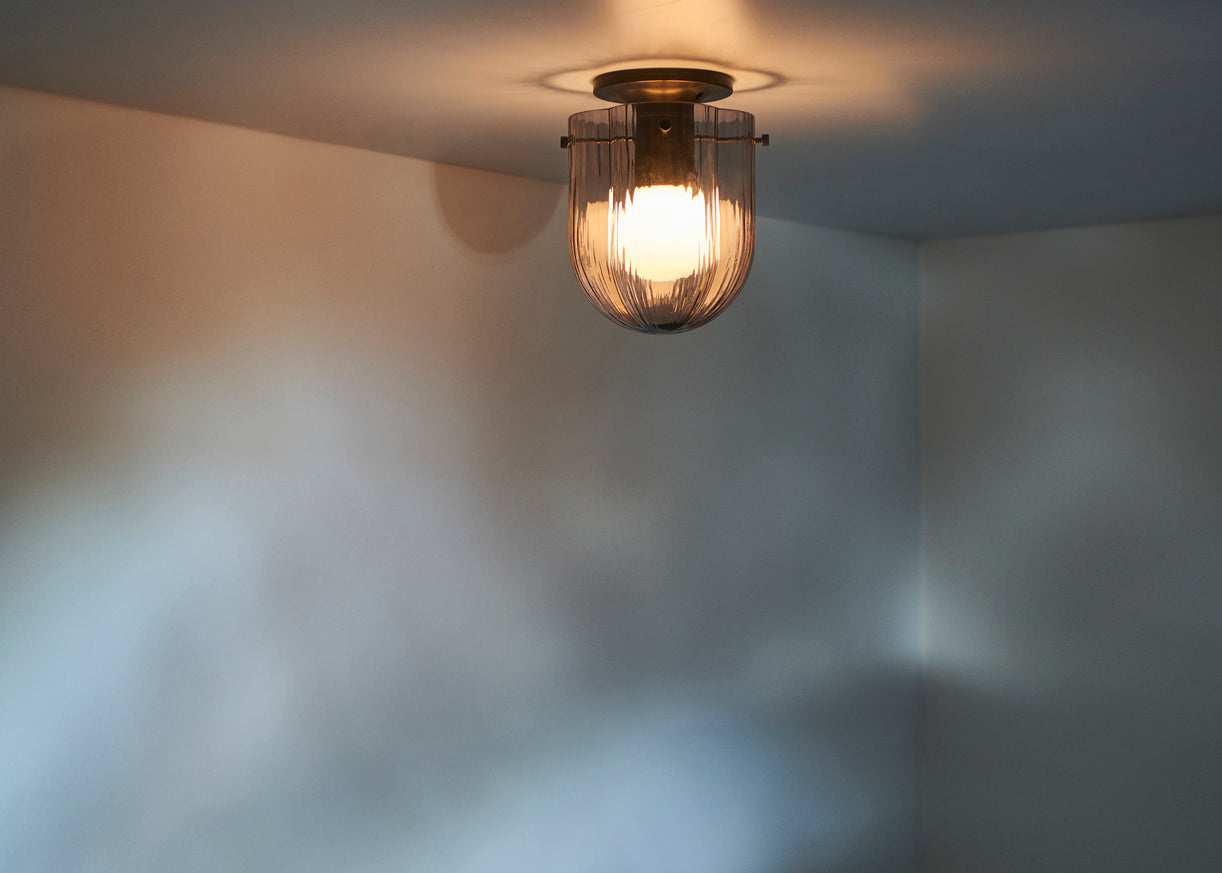 Lampa sufitowa SEINE dymione szkło