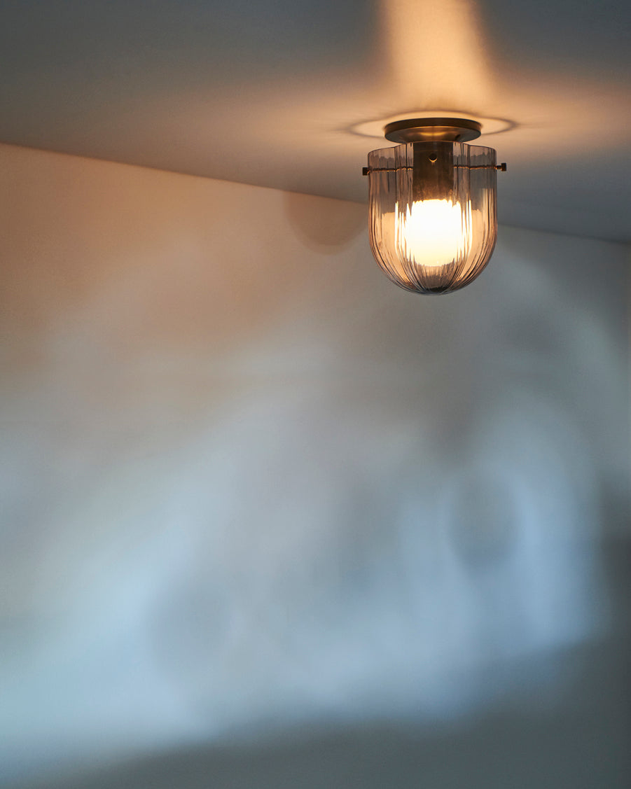 Lampa sufitowa SEINE dymione szkło