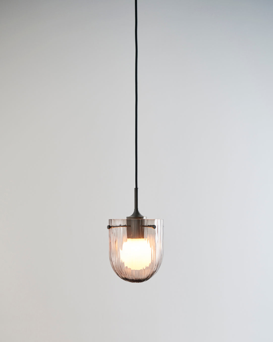 Lampa wisząca SEINE różowe szkło
