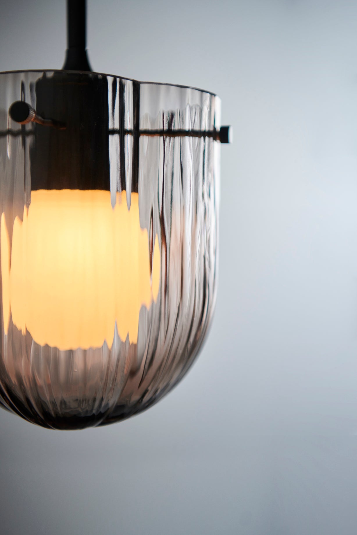 Lampa wisząca SEINE różowe szkło