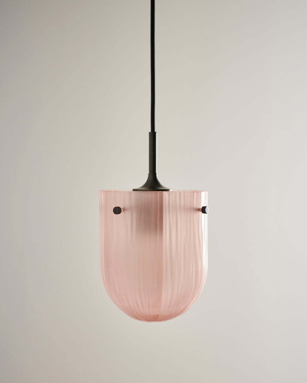 Lampa wisząca SEINE różowe szkło