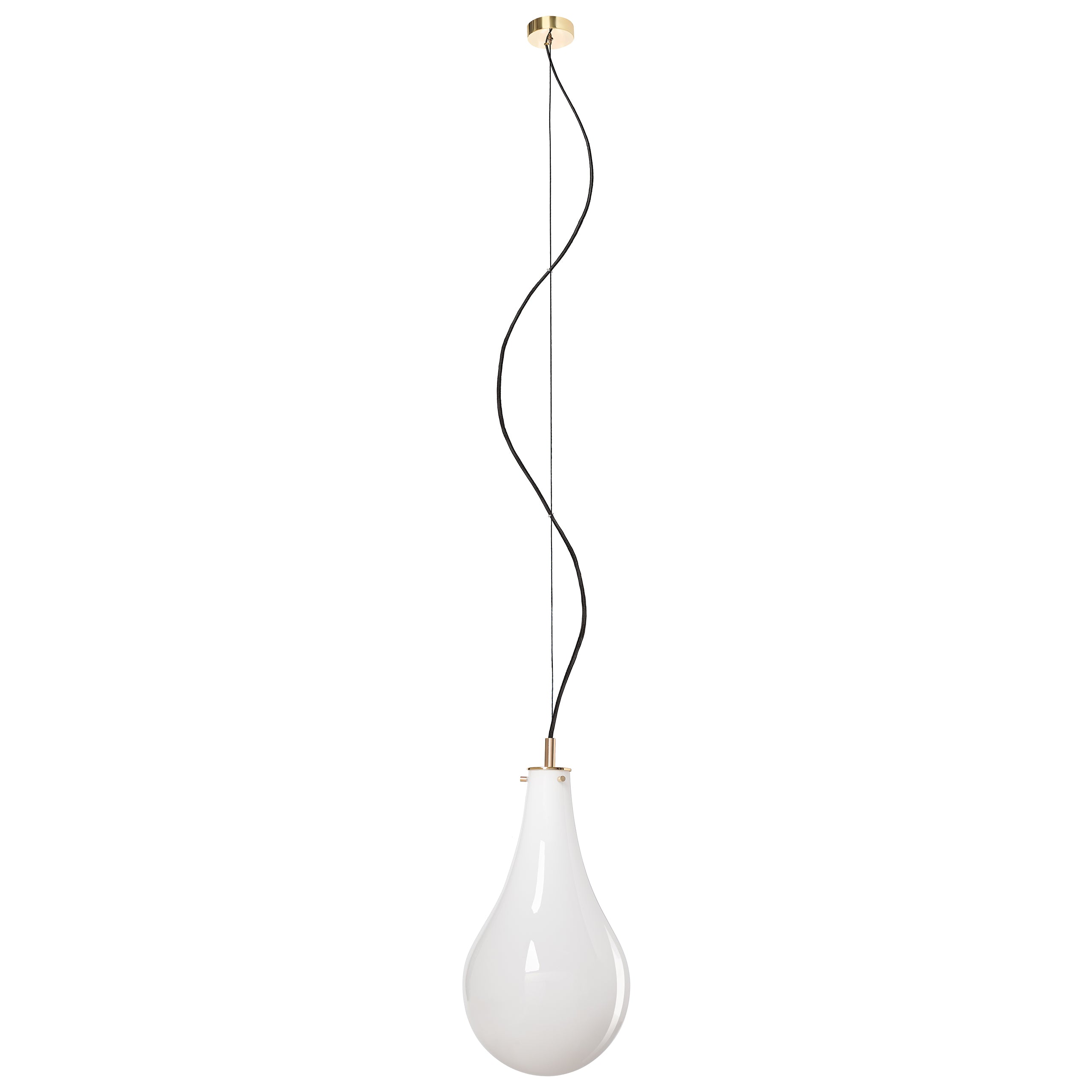Lampa wisząca STILLA biały ze złotym wykończeniem