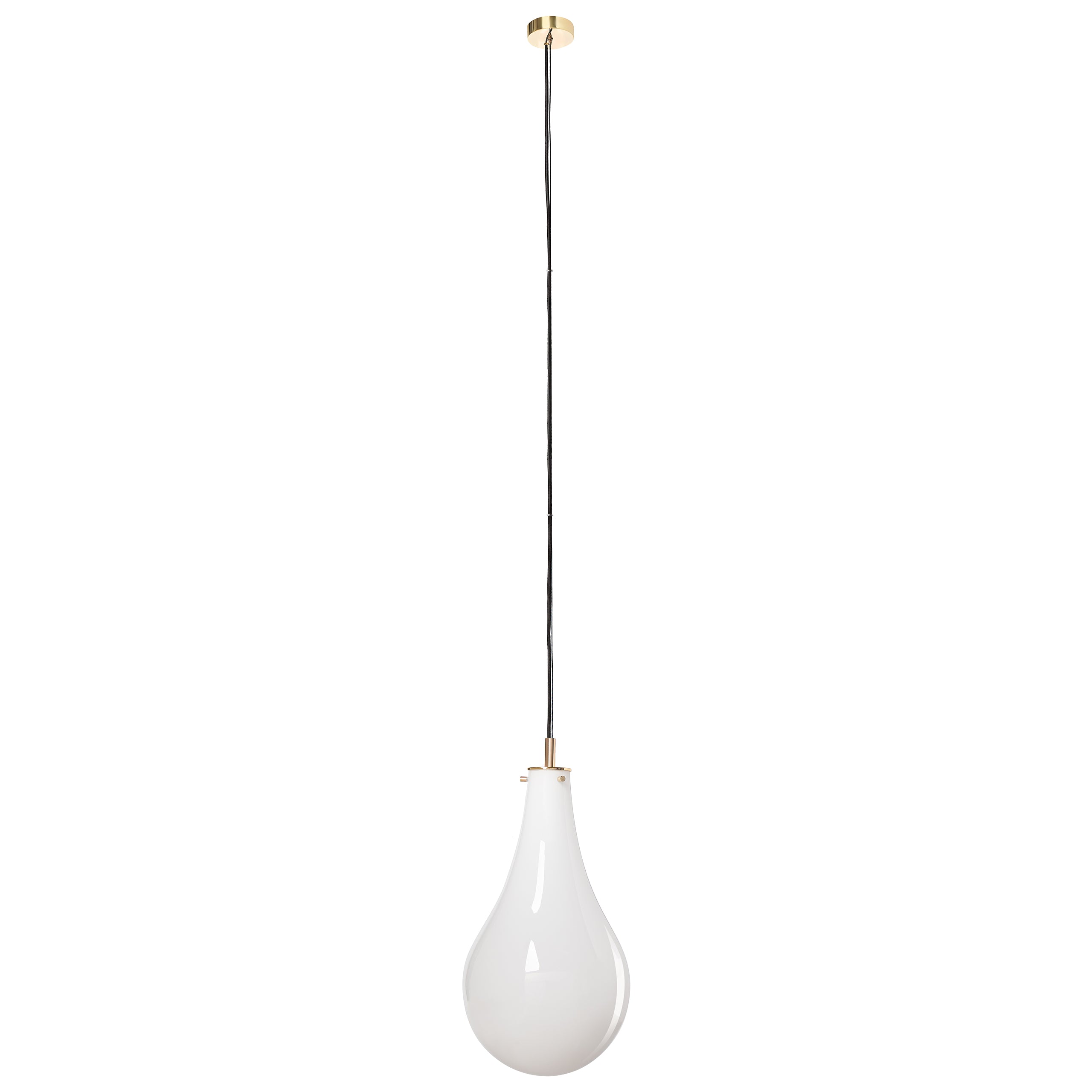 Lampa wisząca STILLA biały ze złotym wykończeniem