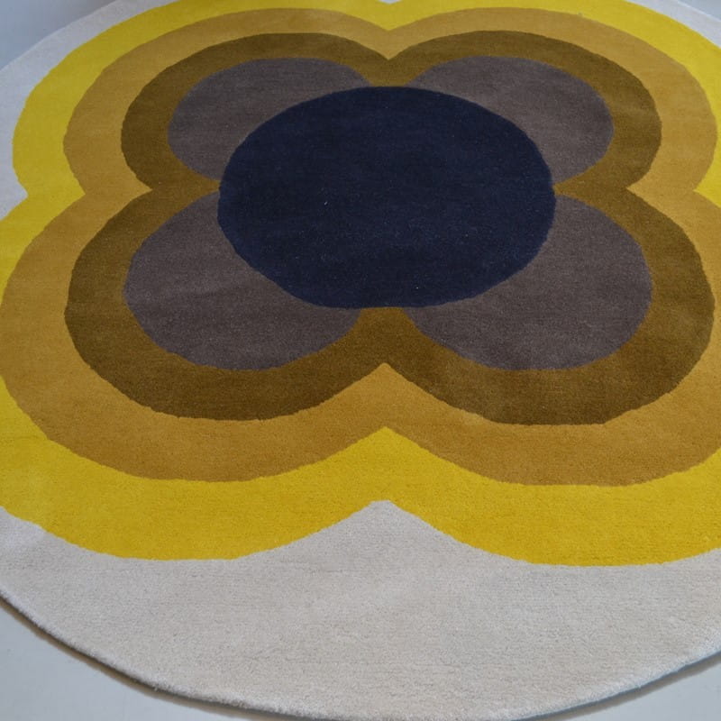 Dywan okrągły SUNFLOWER żółty