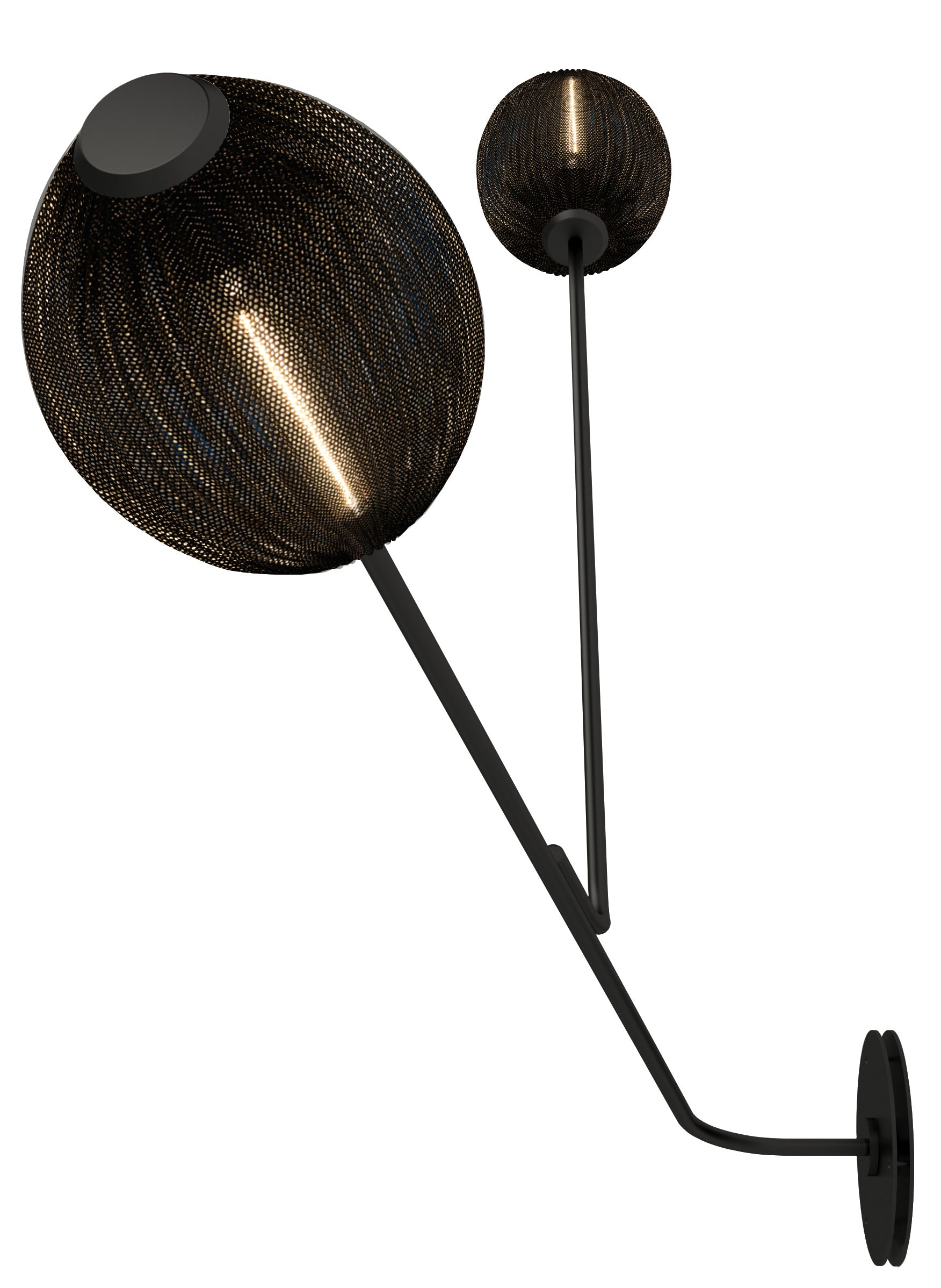 SATELLITE wall lamp black