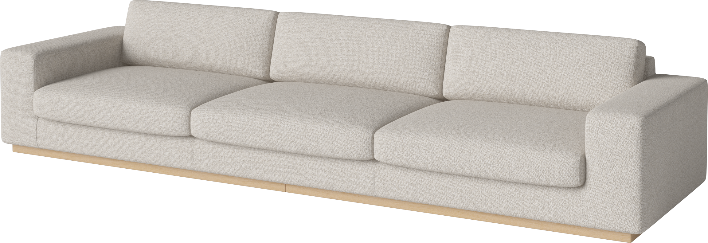 Sofa 5-osobowa SEPIA podstawa z bielonego drewna dębowego