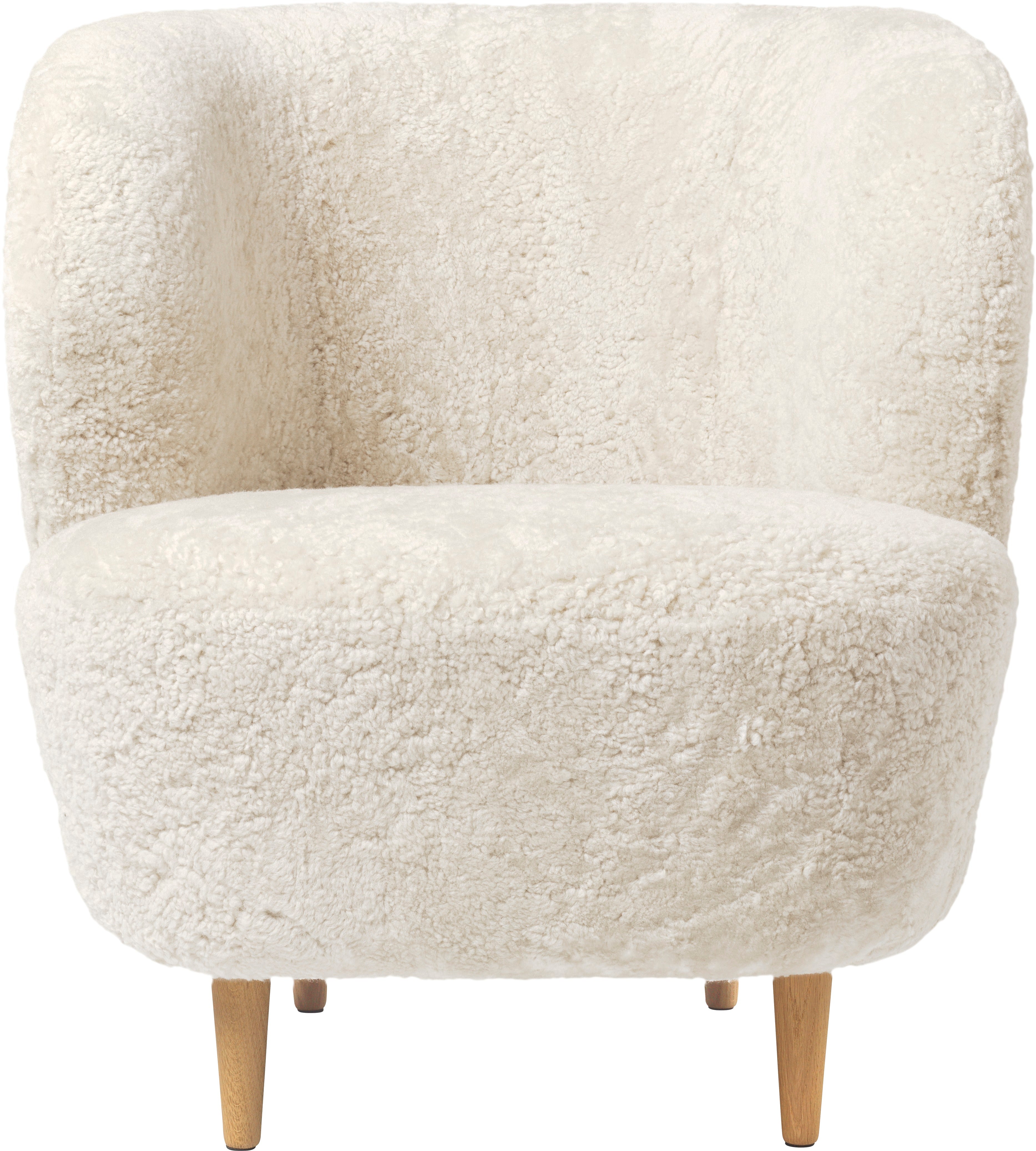 STAY upholstered armchair with oak base