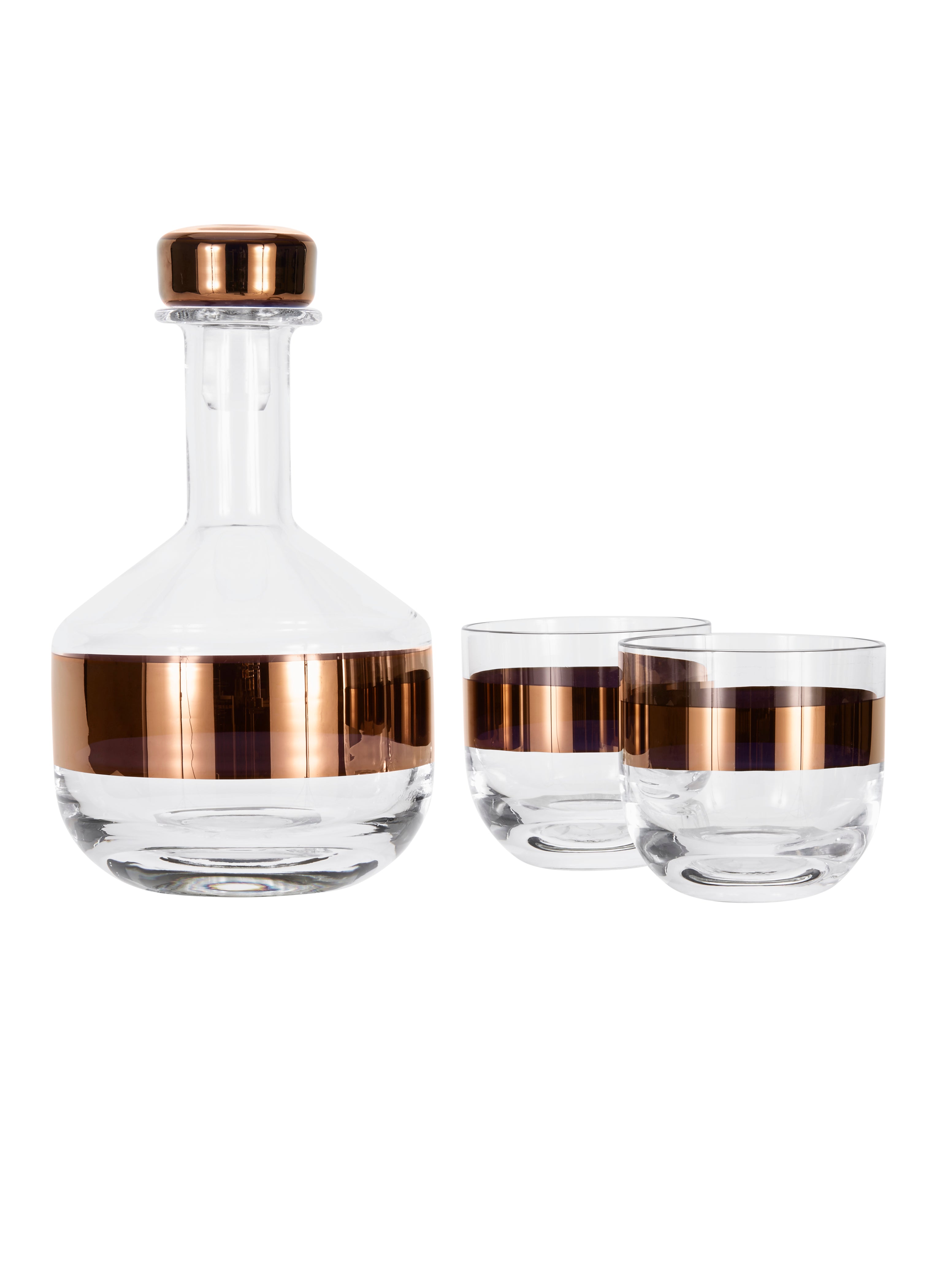 Zestaw szklanek do whiskey TANK miedziany