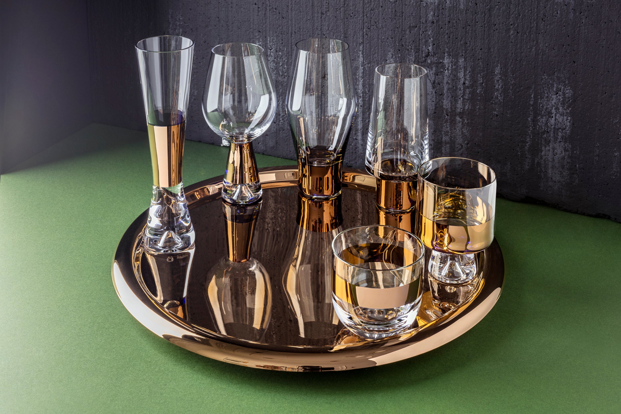 Zestaw szklanek do whiskey TANK miedziany