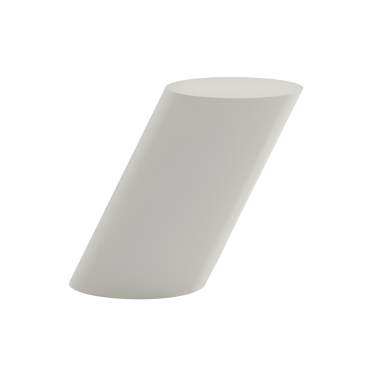 White tilt side table