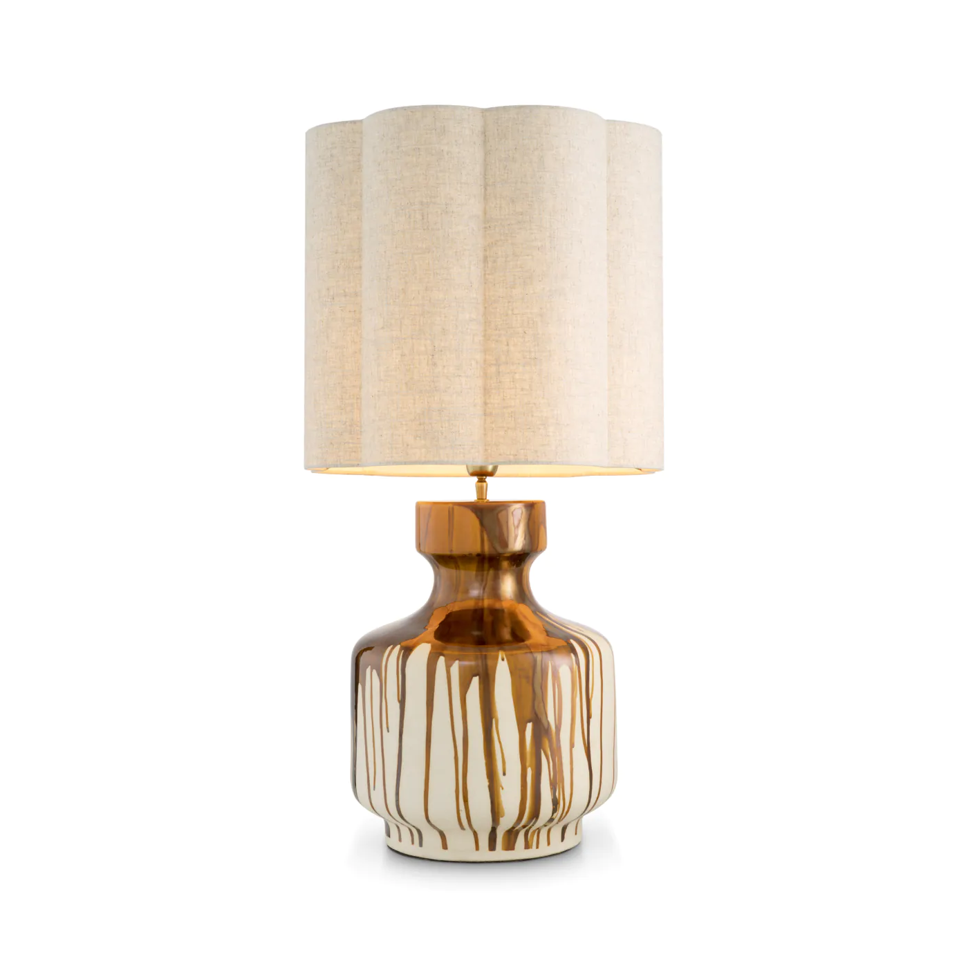 Lorena brown table lamp