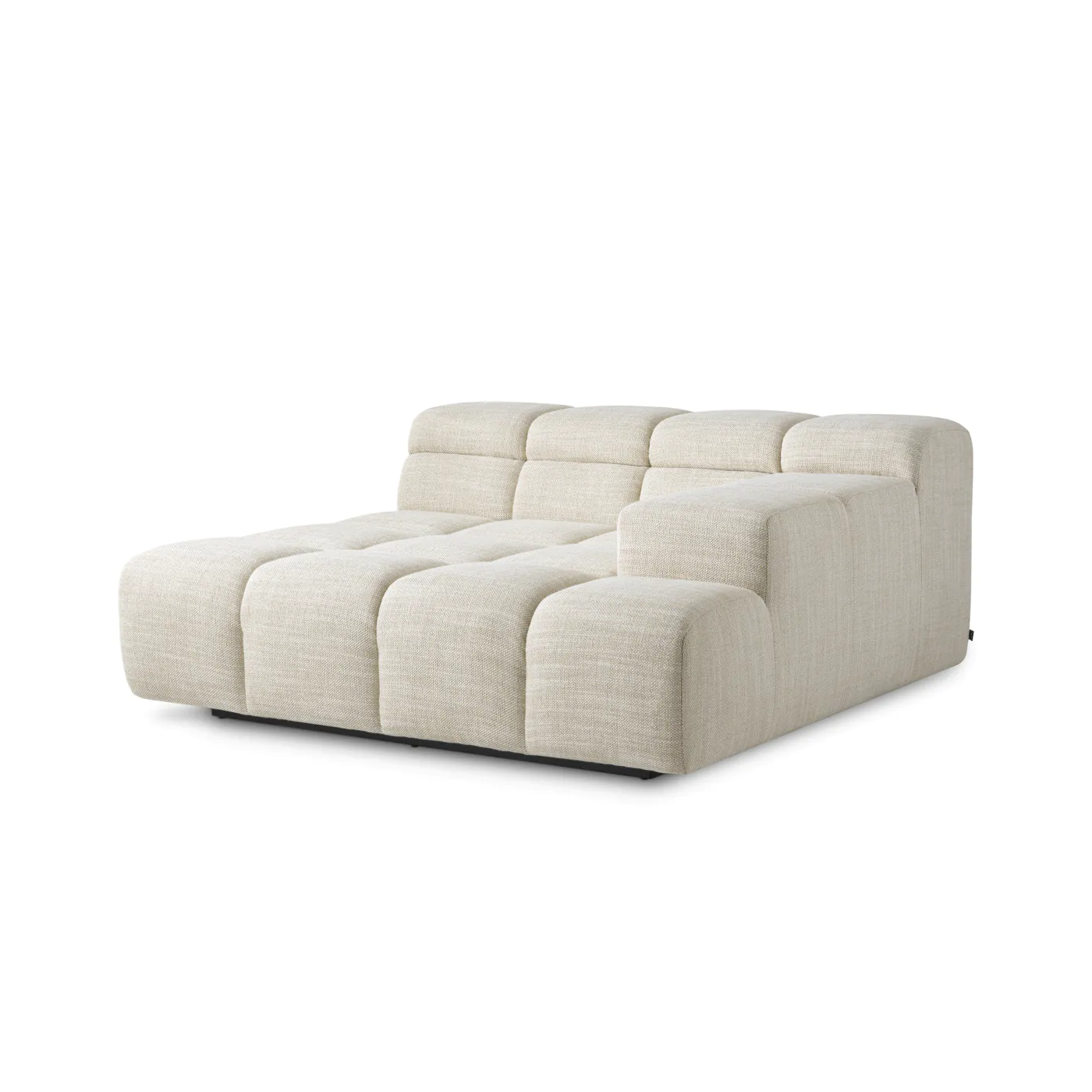 Sofa modułowa HUNTER - element końcowy prawy beżowoszary