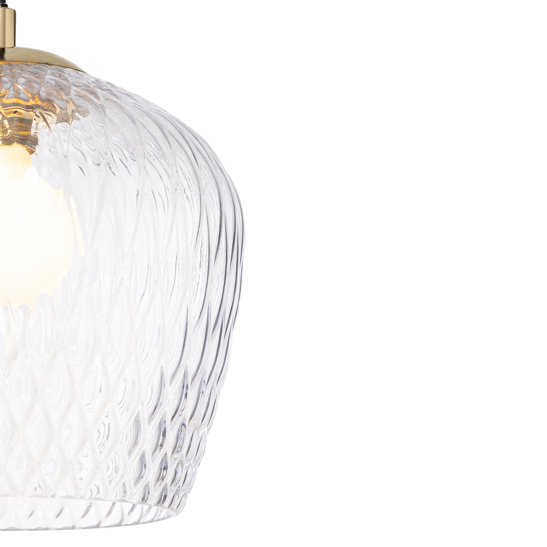 Lampa wisząca VENUS szklany klosz