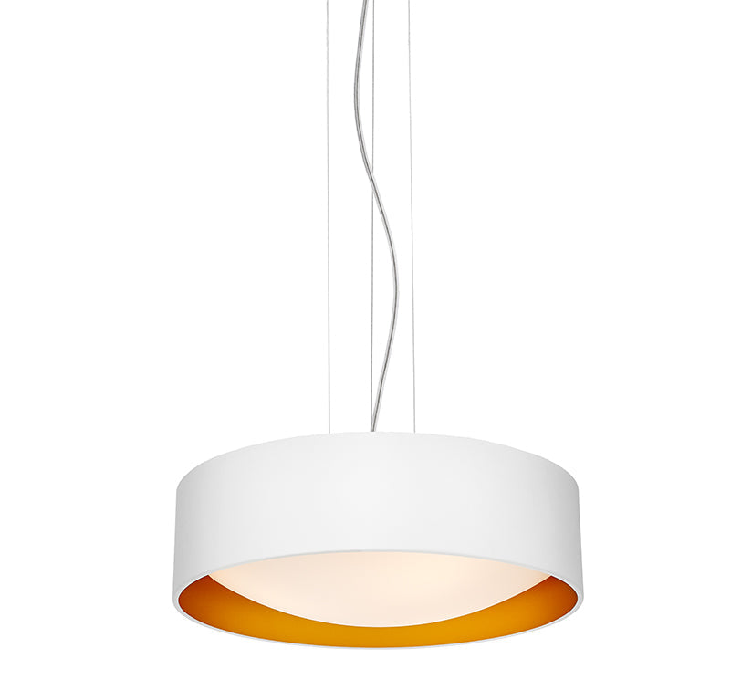 Lampa wisząca VERO biały ze złotym środkiem