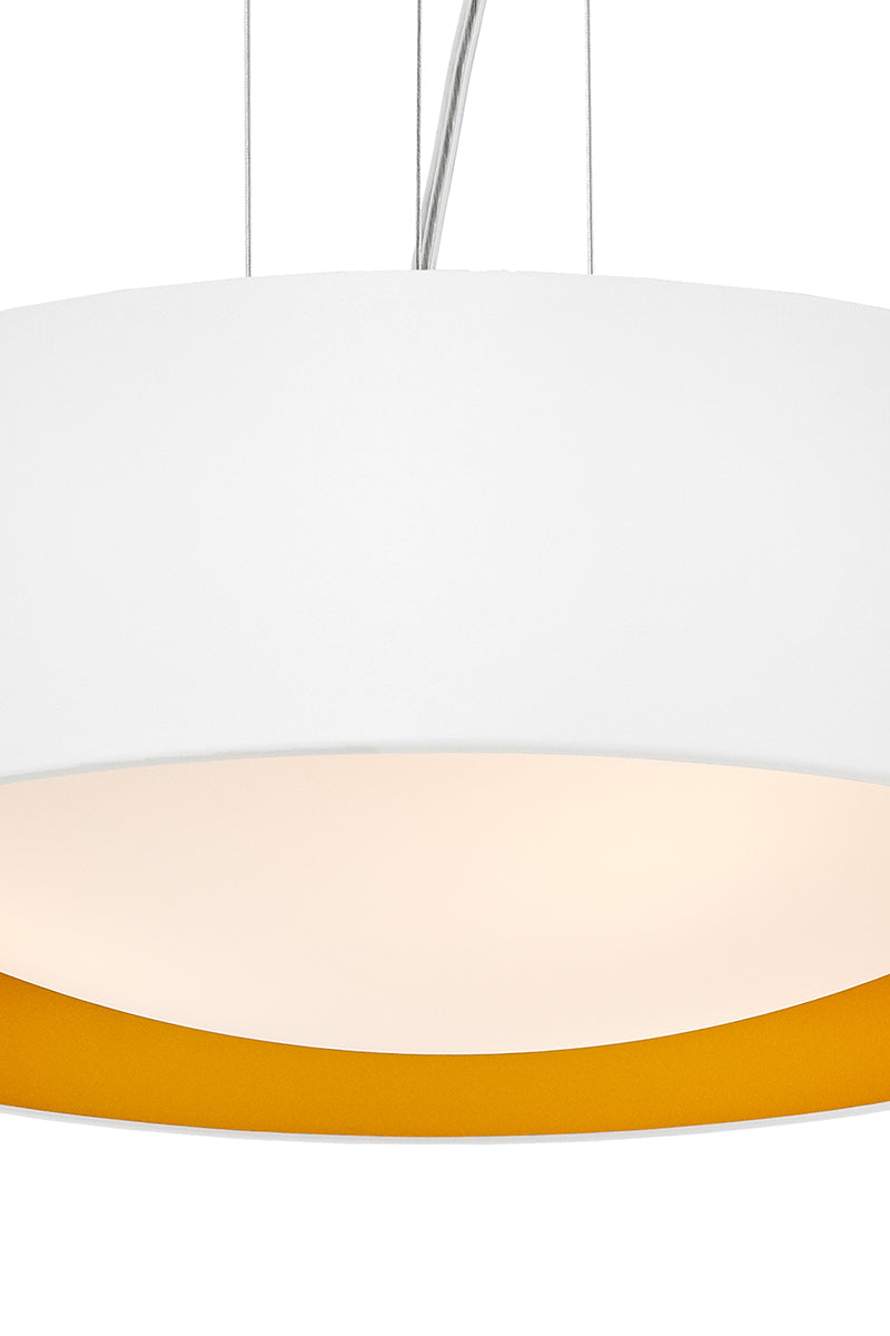 Lampa wisząca VERO biały ze złotym środkiem