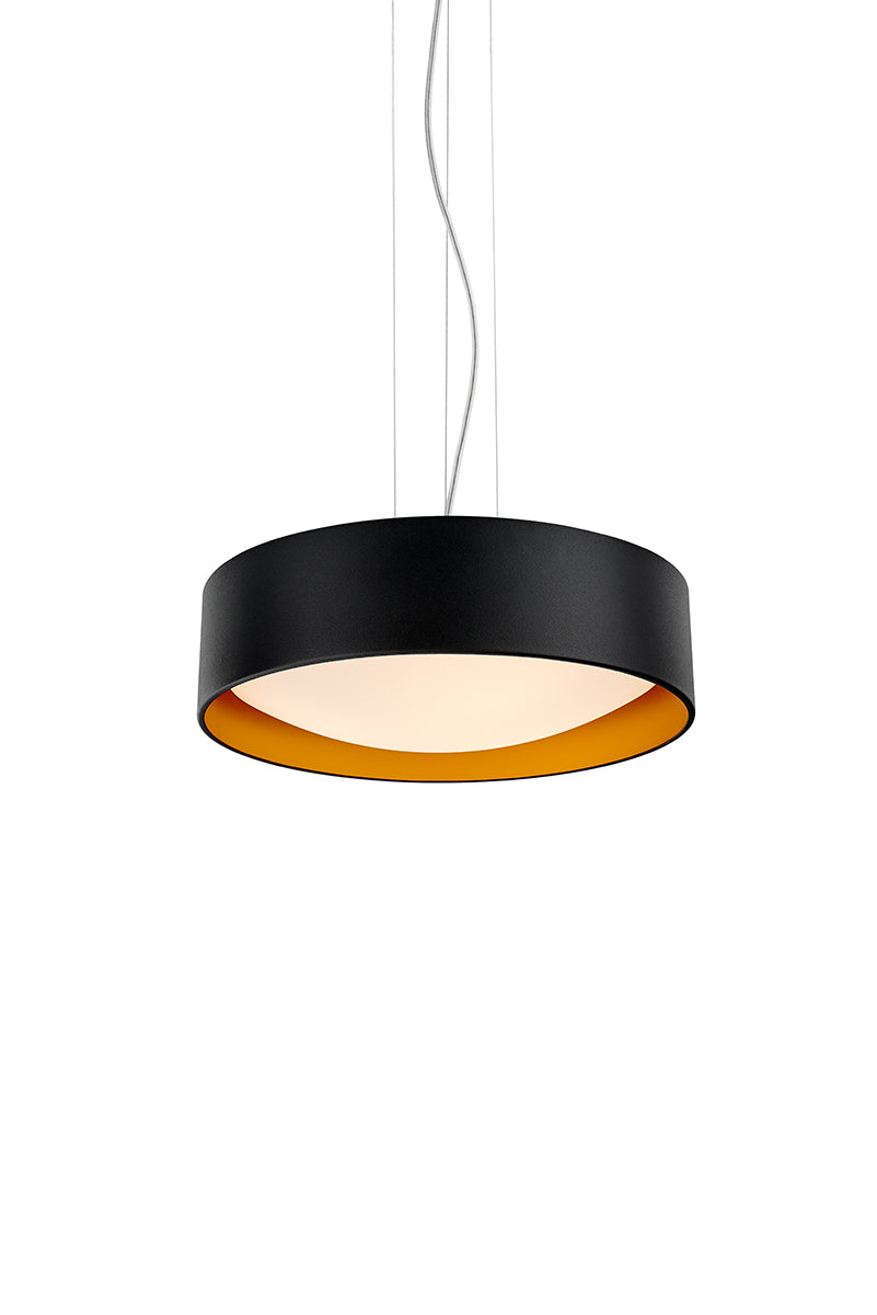 Lampa wisząca VERO czarny ze złotym środkiem
