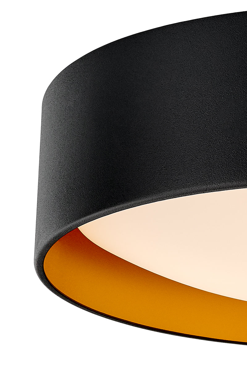 Lampa wisząca VERO czarny ze złotym środkiem