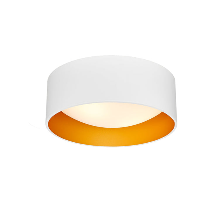VERO ceiling light white with gold center