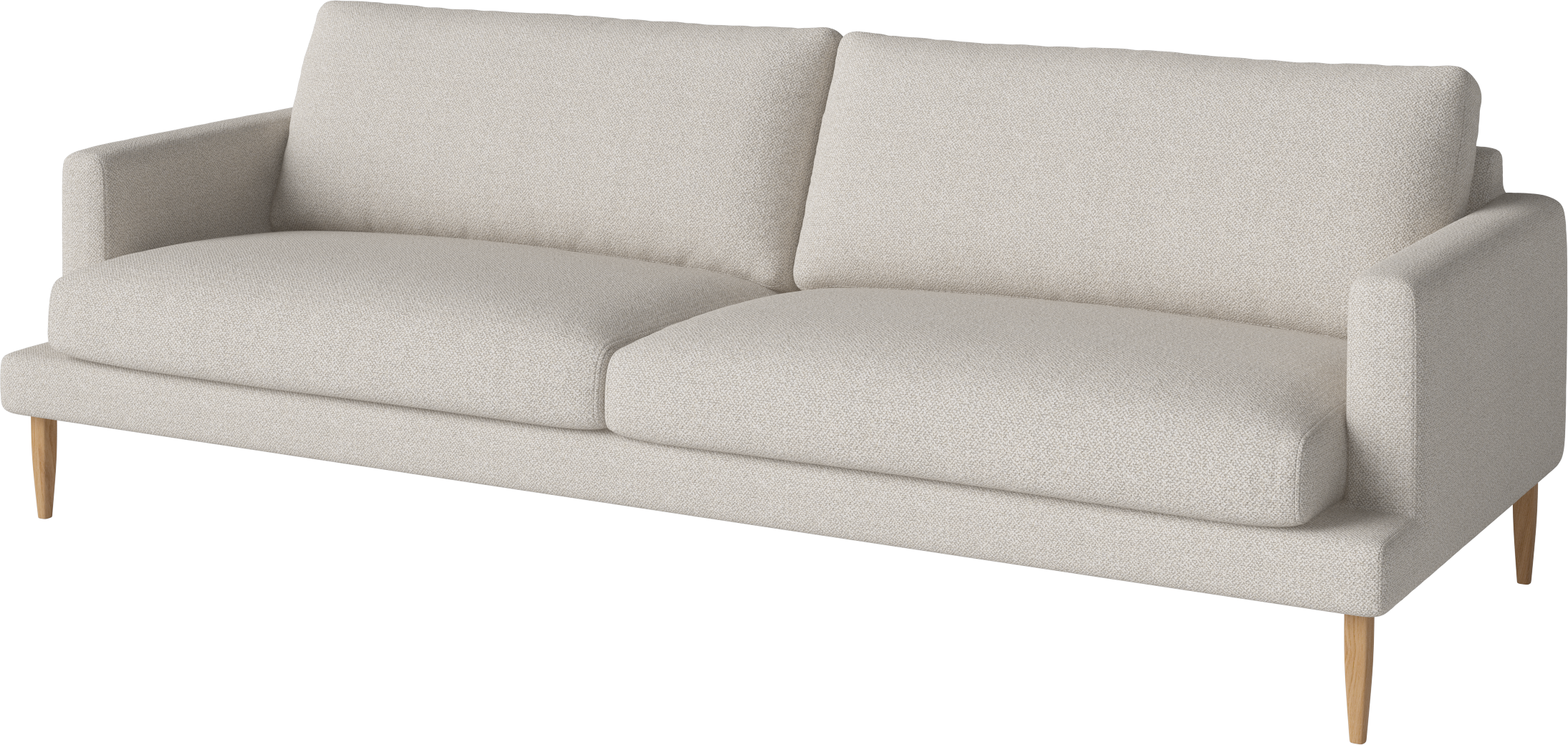 Sofa 3-osobowa VENEDA SLIM dębowa podstawa