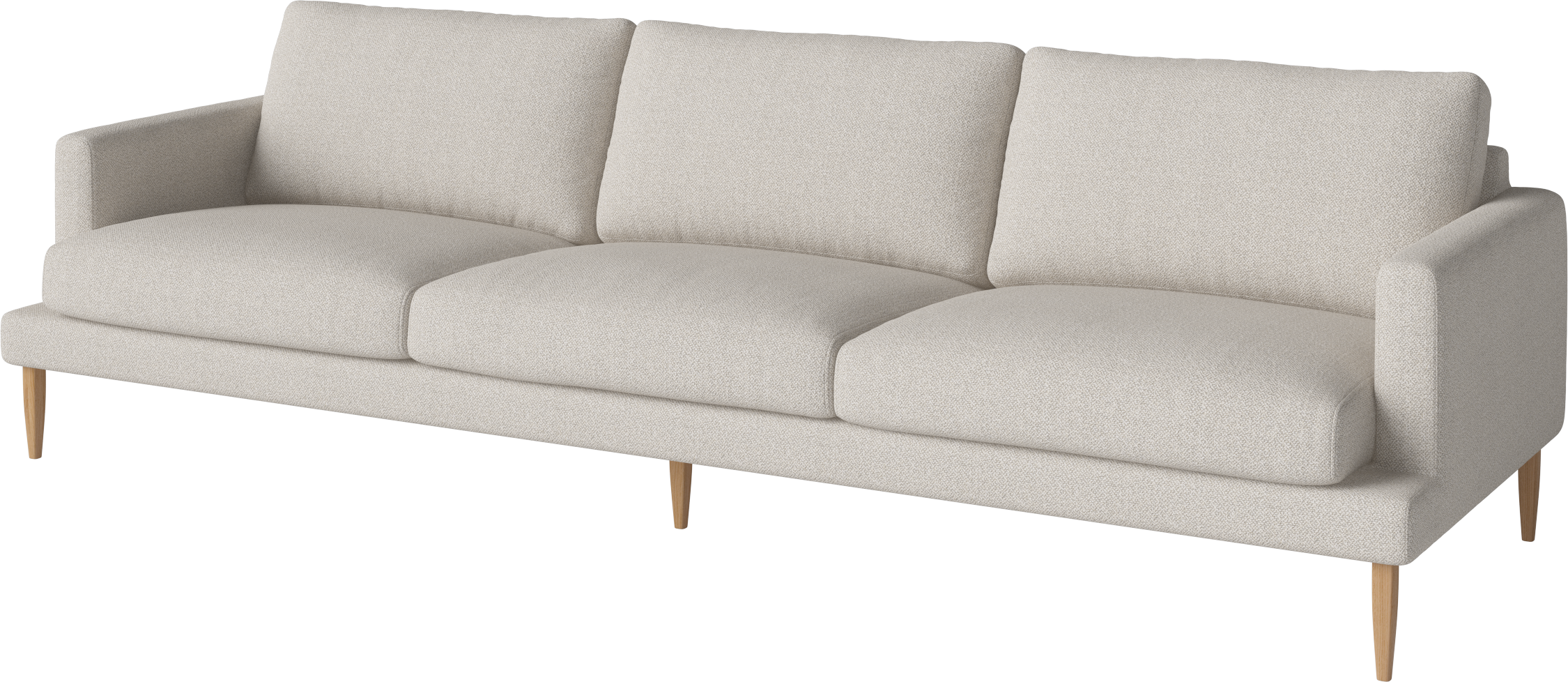 Sofa 4-osobowa VENEDA SLIM dębowa podstawa