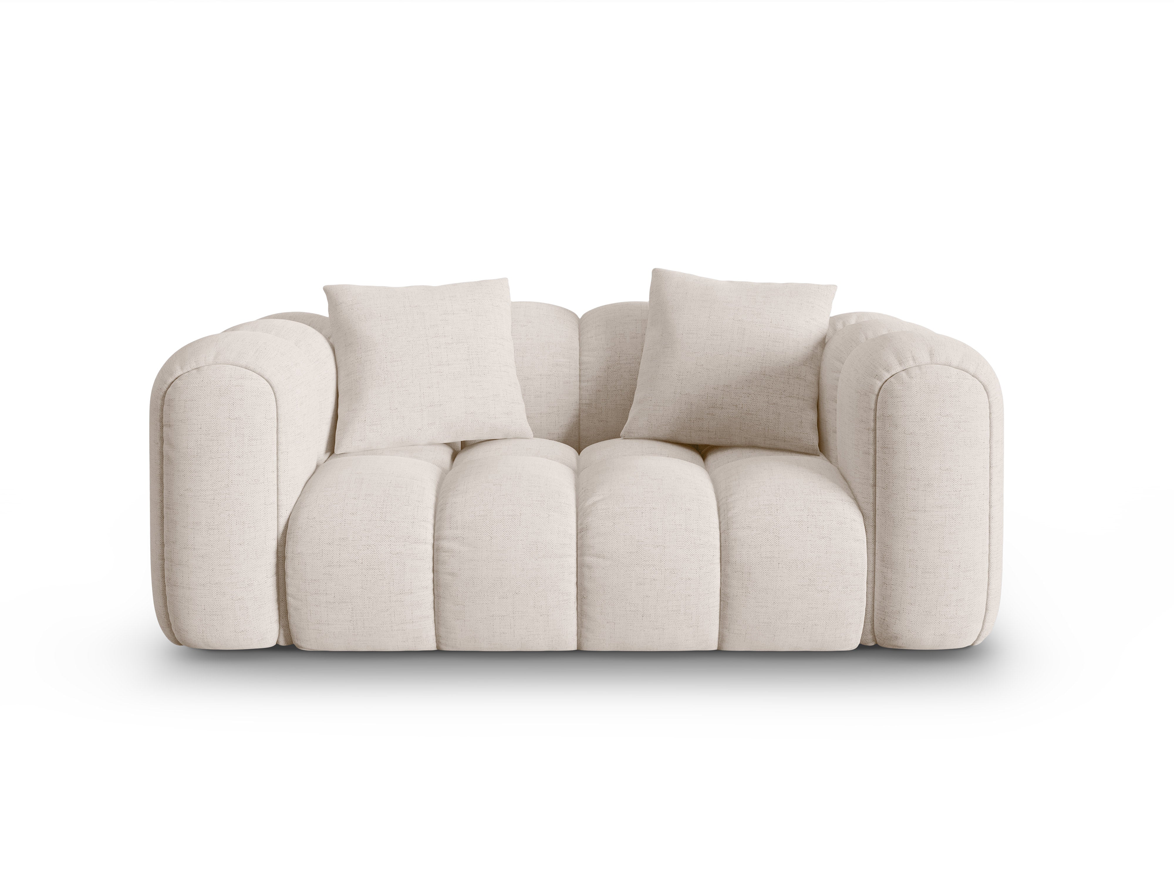 Sofa 2-sitzig ASTRO beige Chenille