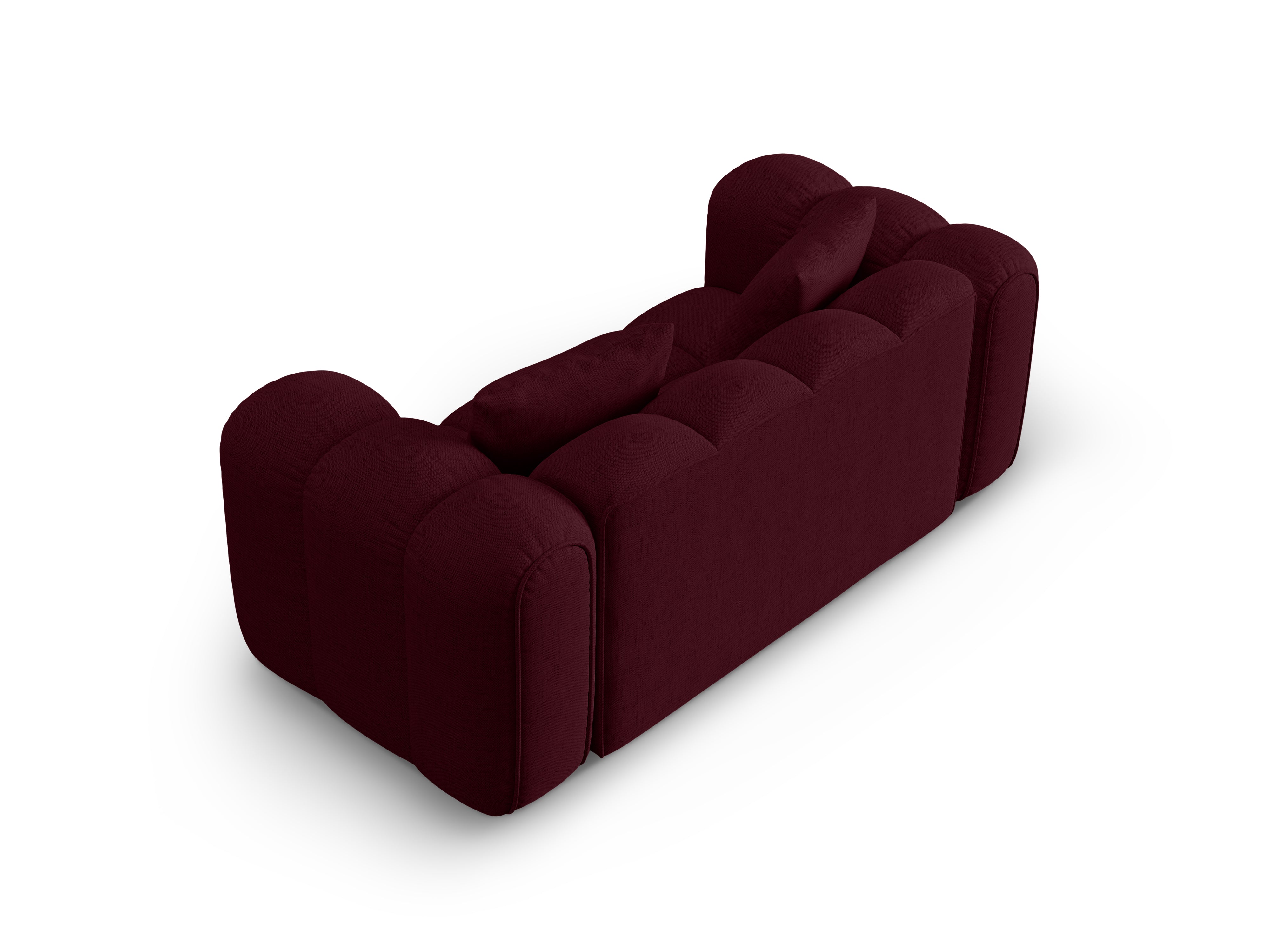 Sofa 2-osobowa ASTRO burgundowy szenil