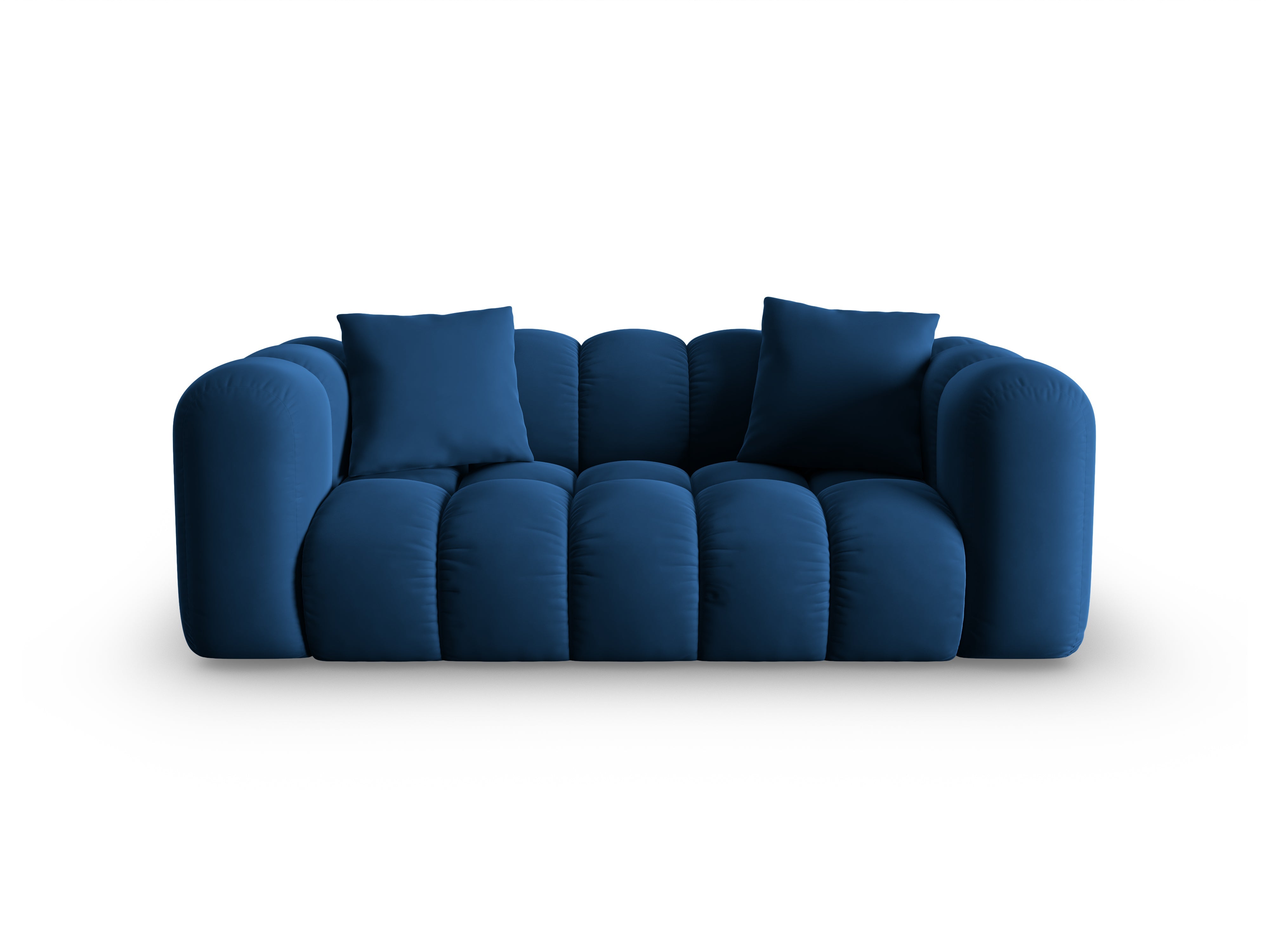 Sofa aksamitna 2-osobowa HALLEY granat królewski