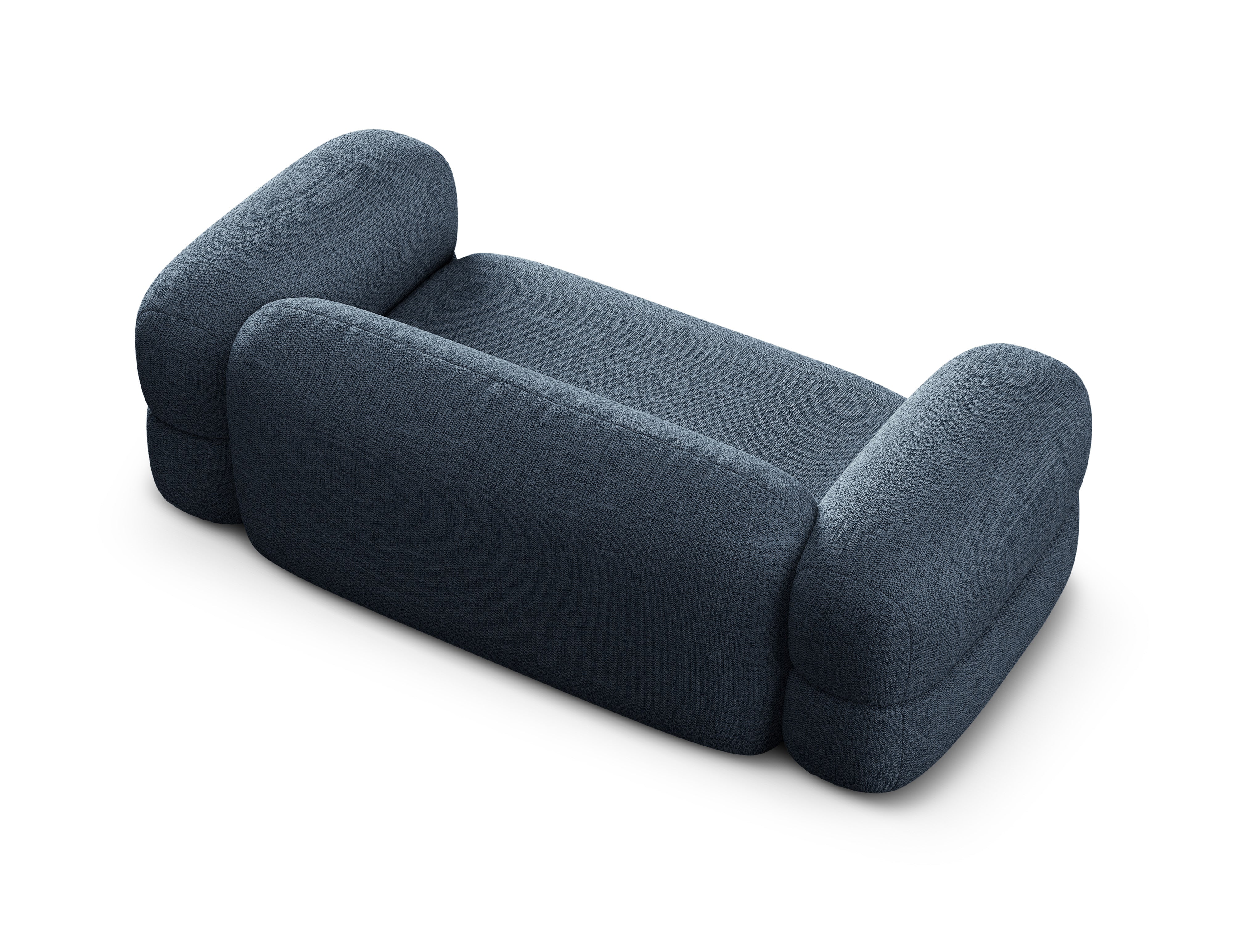 3-seater Sofa ROGER dark blue chenille