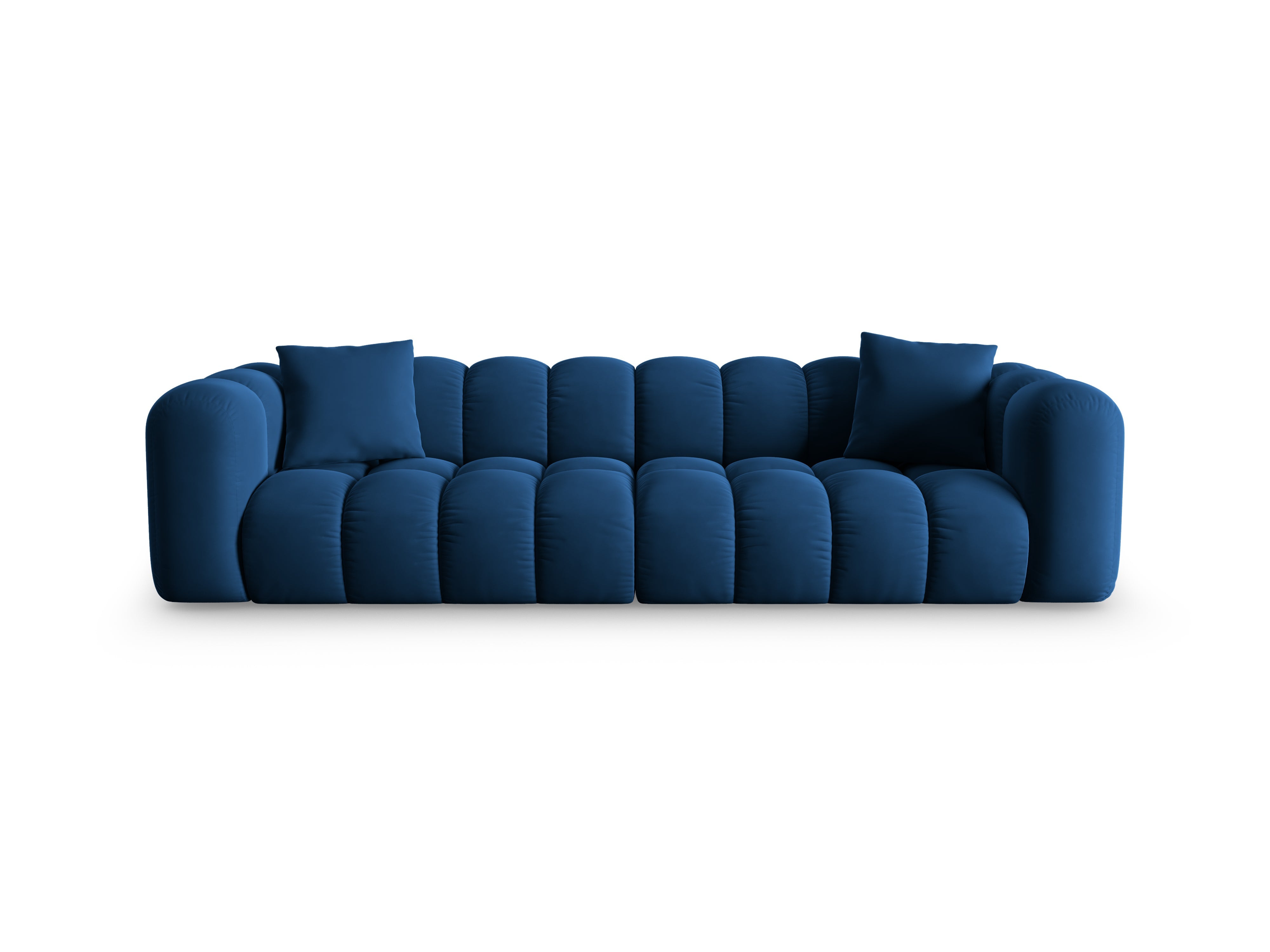Sofa aksamitna 4-osobowa HALLEY granat królewski